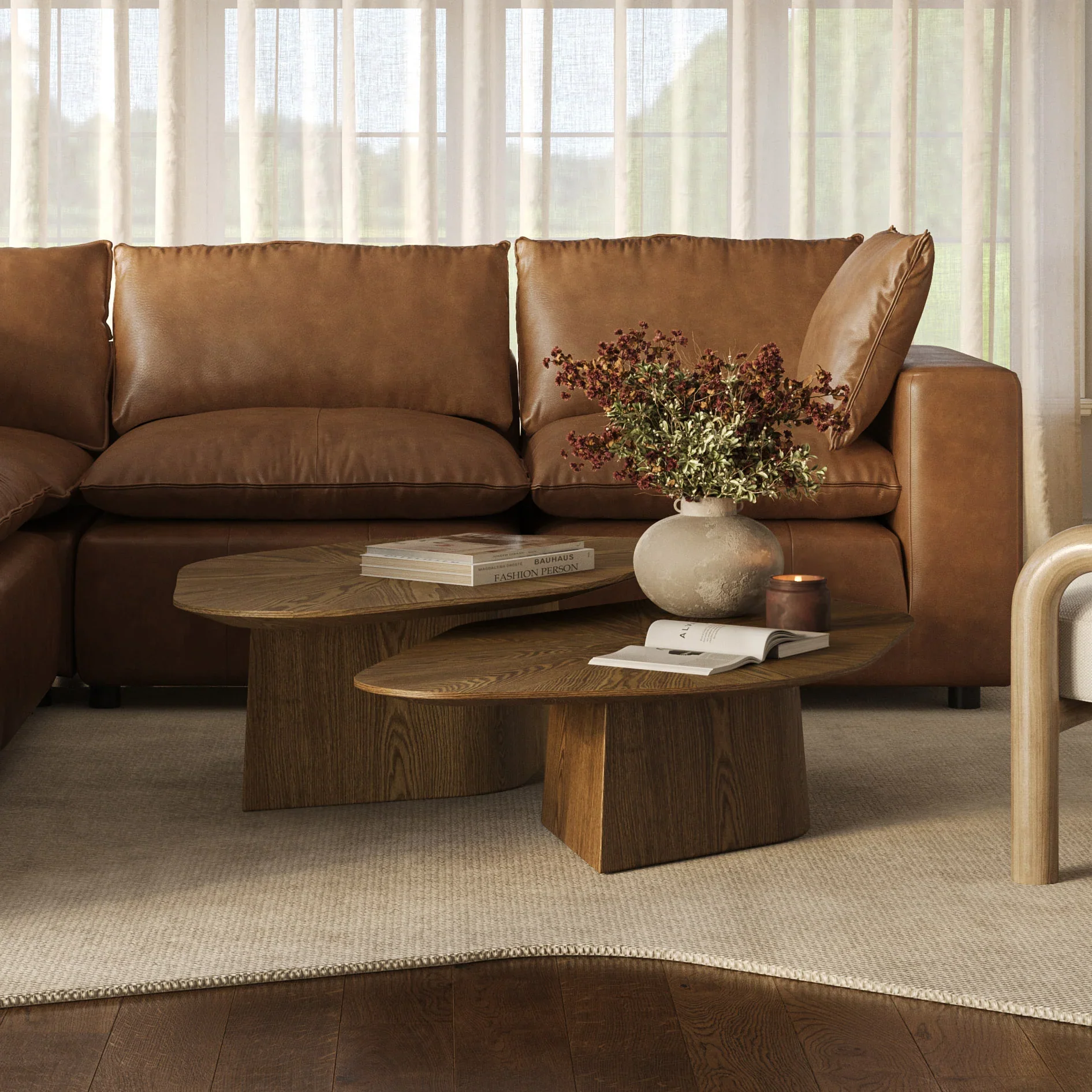 Roche 50" Ash Low Coffee Table - Image 10