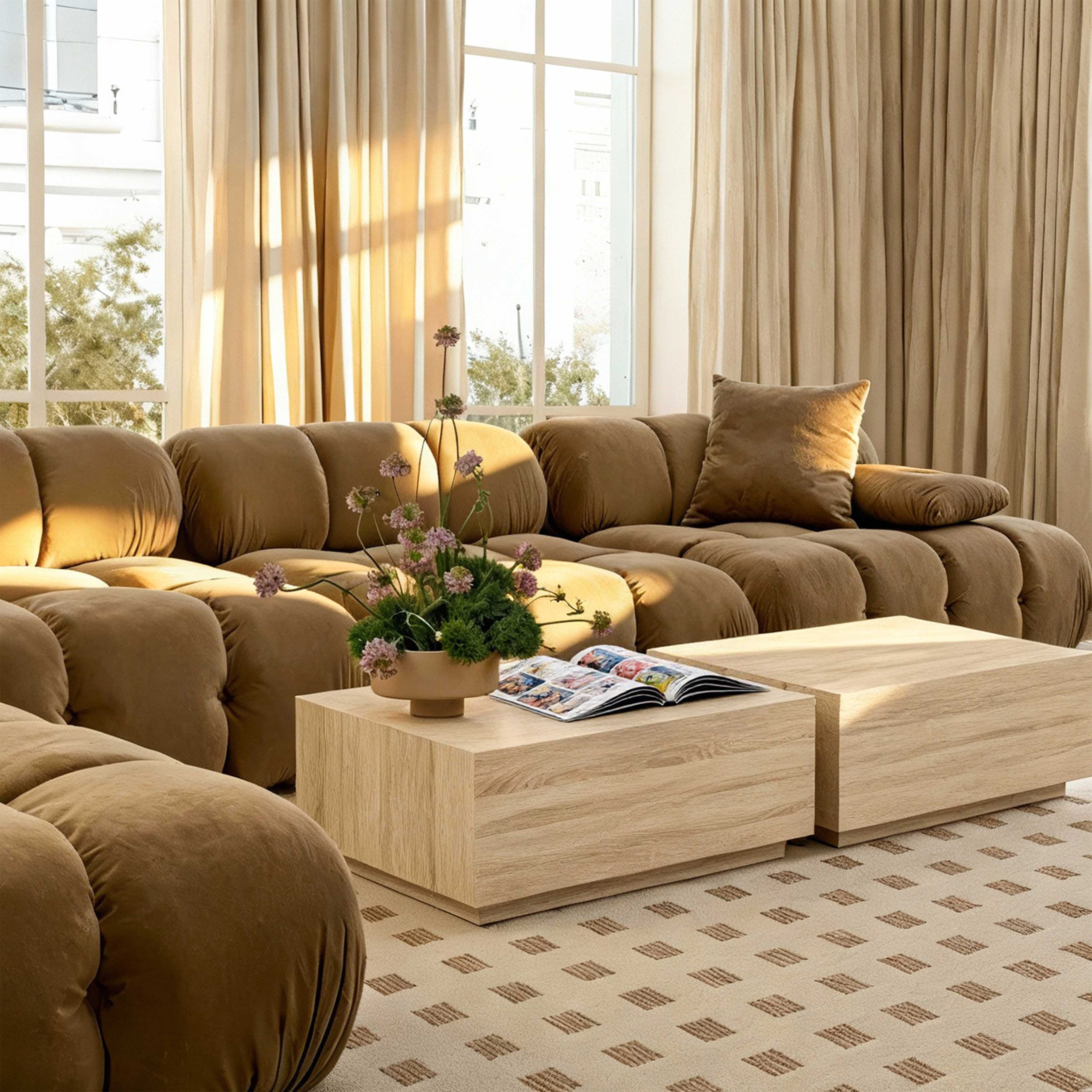 Romy 47" Rectangular Coffee Table - Image 17