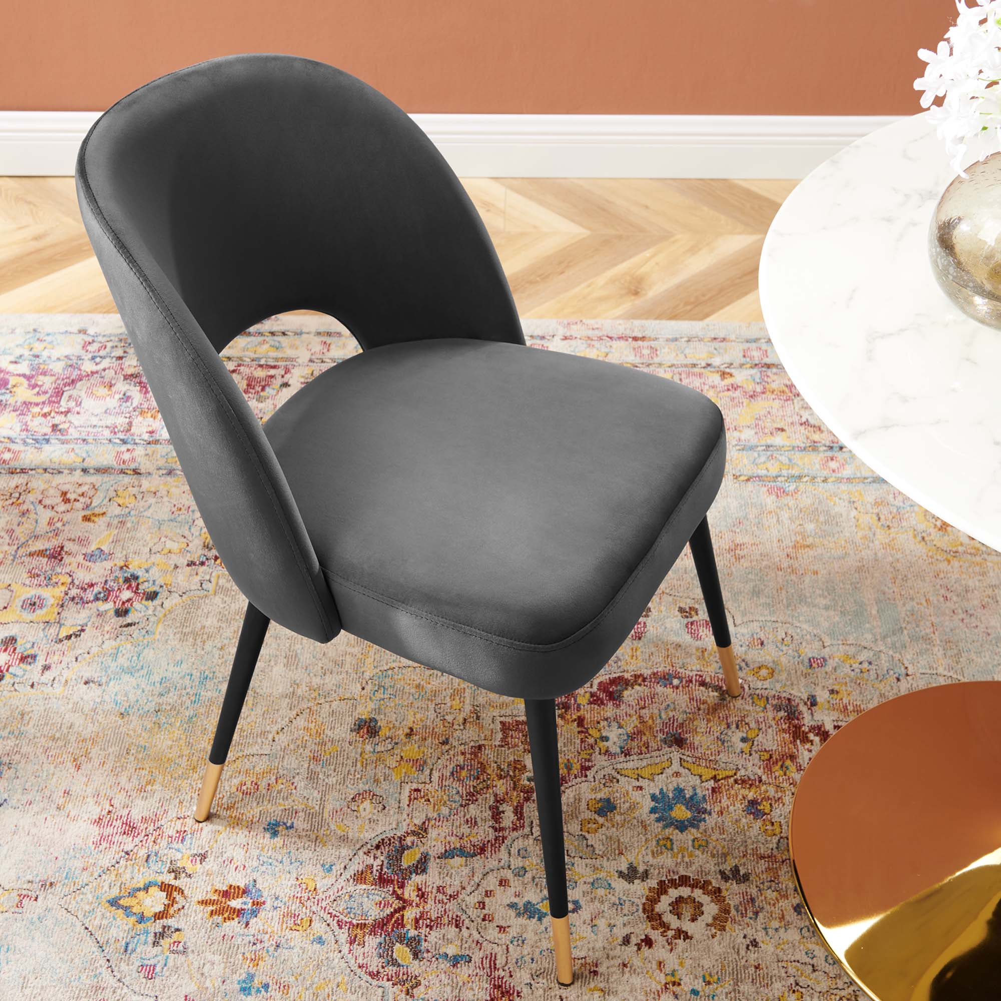 Rouse Performance Velvet Dining Side Chair - Image 11