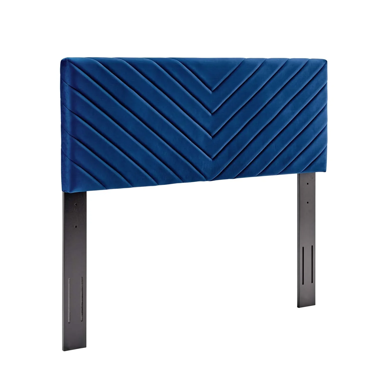 Roxanne Performance Velvet Platform Bed With Black Wood Legs - Image 18