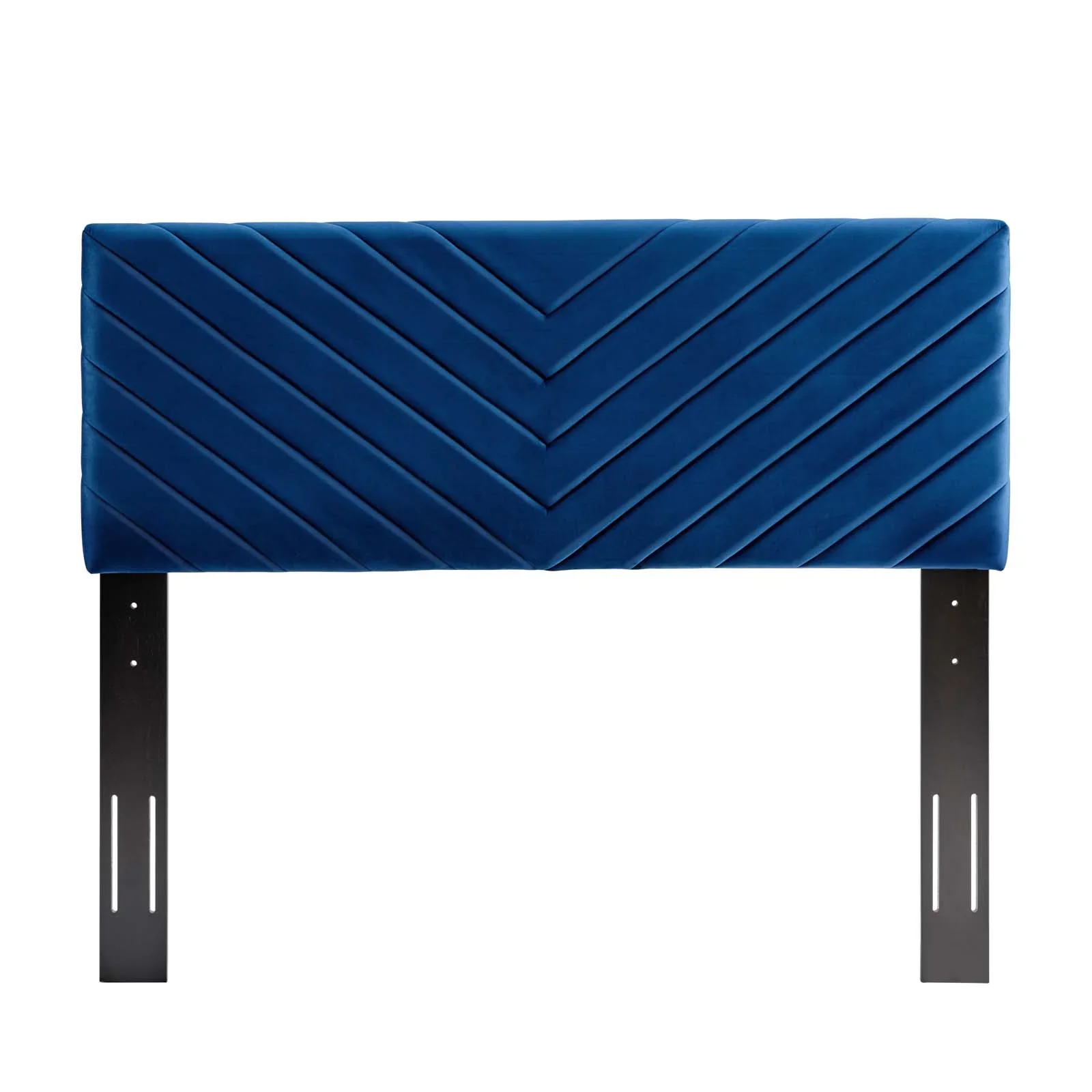 Roxanne Performance Velvet Platform Bed With Black Wood Legs - Image 21