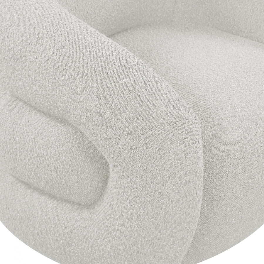 Roxbury Boucle Fabric Upholstered Swivel Accent Chair - Image 16
