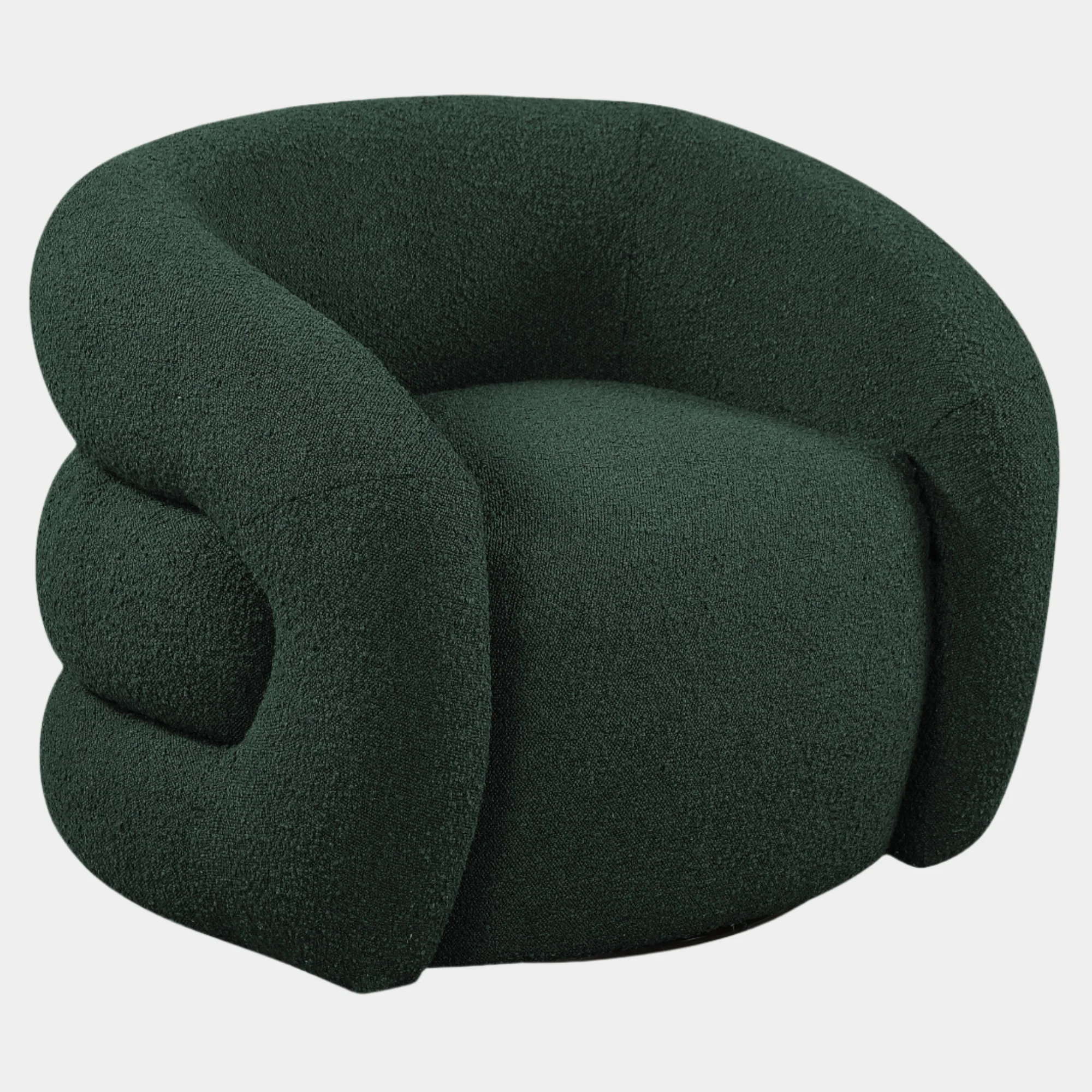 Roxbury Boucle Fabric Upholstered Swivel Accent Chair - Image 19