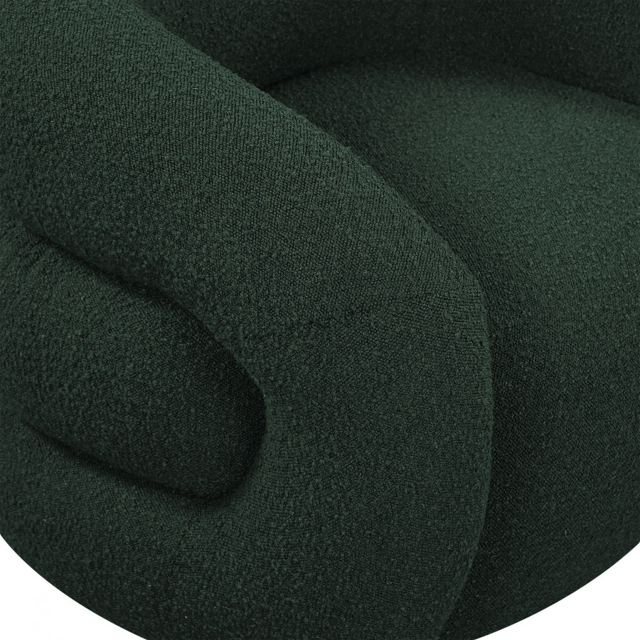 Roxbury Boucle Fabric Upholstered Swivel Accent Chair - Image 25