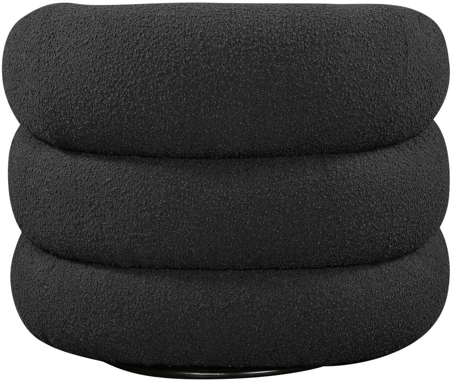 Roxbury Boucle Fabric Upholstered Swivel Accent Chair - Image 3