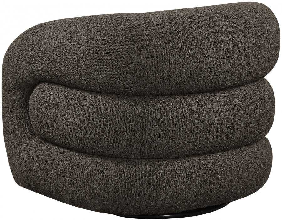Roxbury Boucle Fabric Upholstered Swivel Accent Chair - Image 32