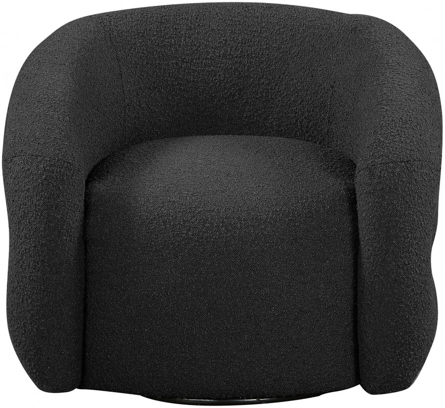 Roxbury Boucle Fabric Upholstered Swivel Accent Chair - Image 4