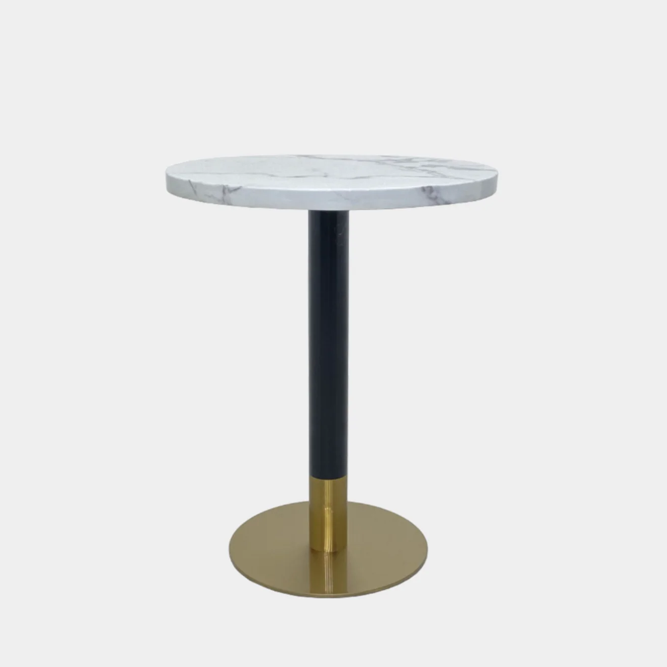 Orbit Continental Tea Height Round Table - Stone Top