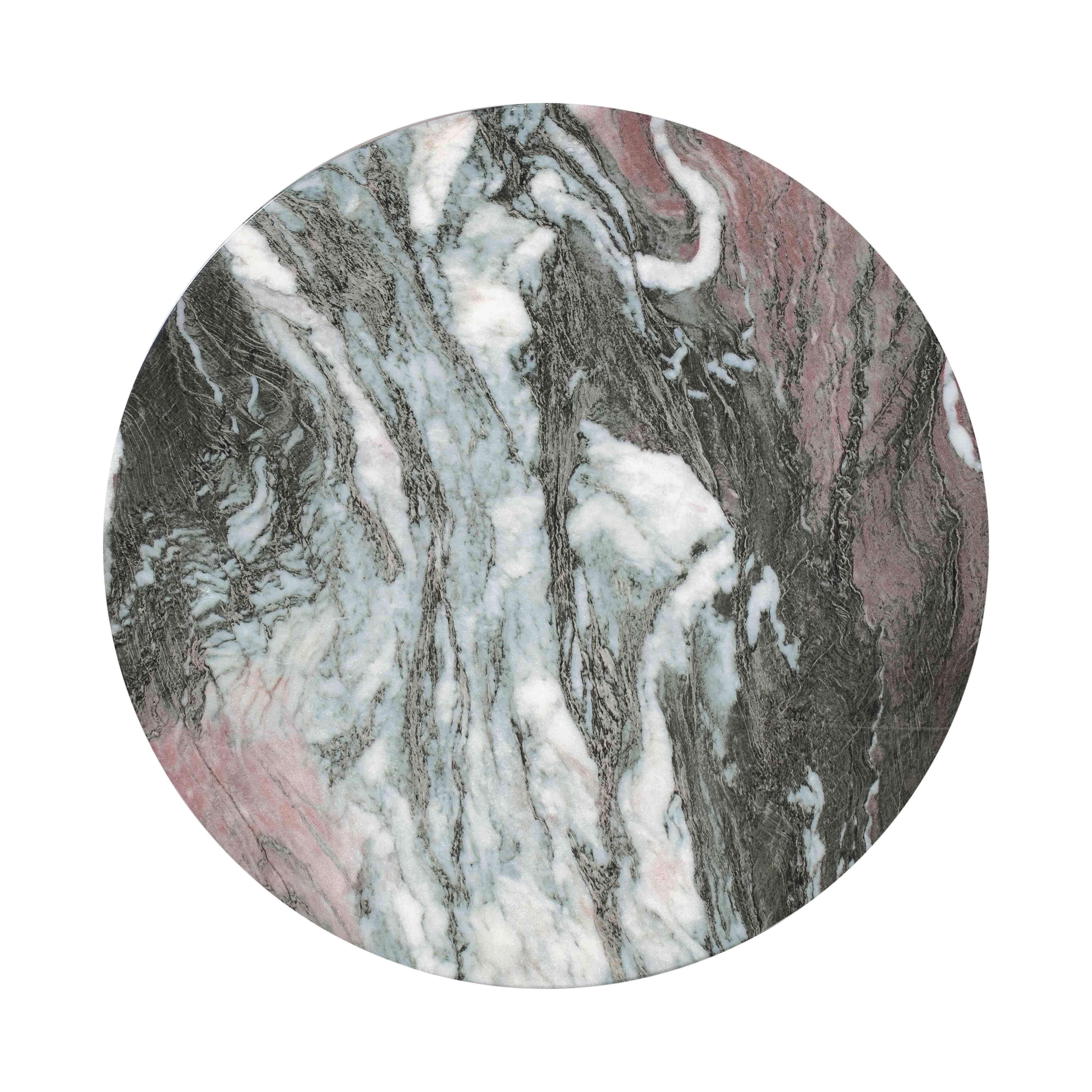 Rue Faux Marble Indoor / Outdoor Round Side Table - Image 16