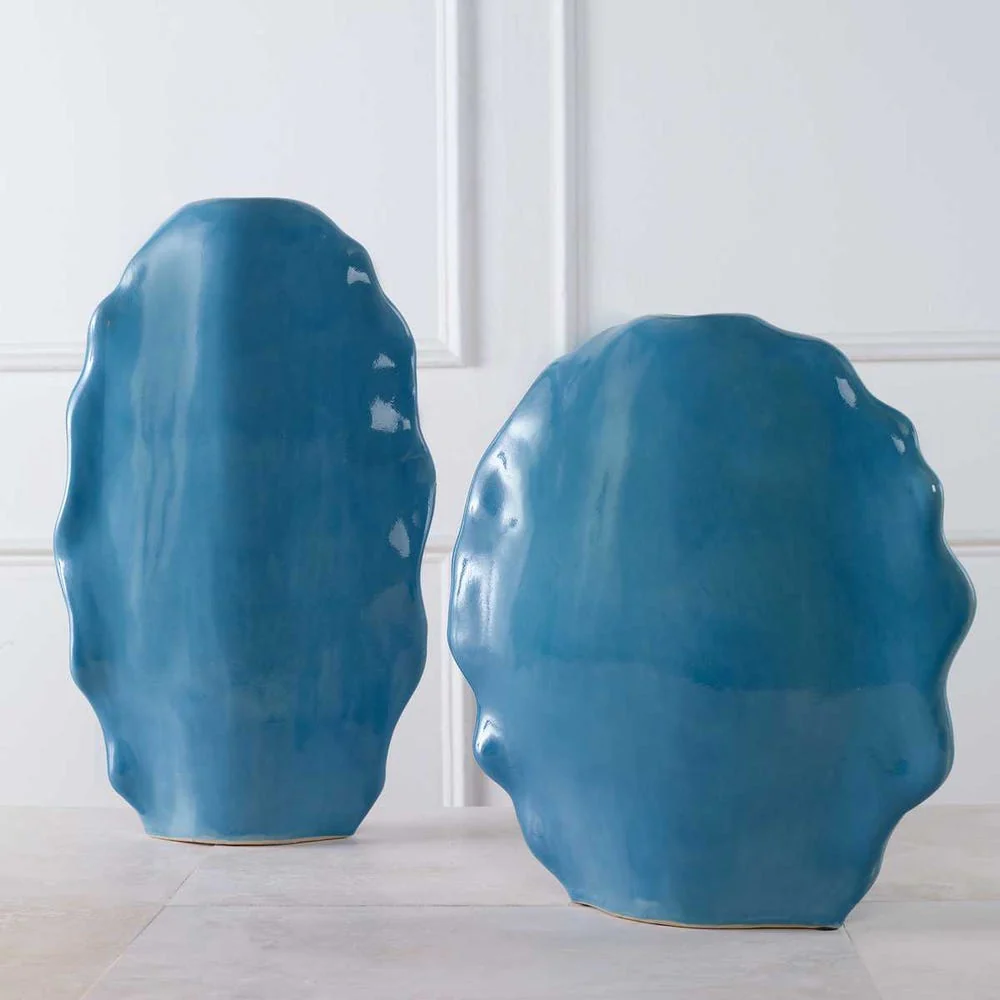 Ruffled Feathers Outdoor Vases, S/2 - Image 7