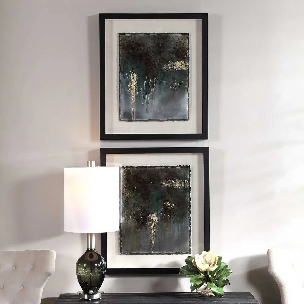 Rustic Patina Framed Prints, S/2 - Image 2