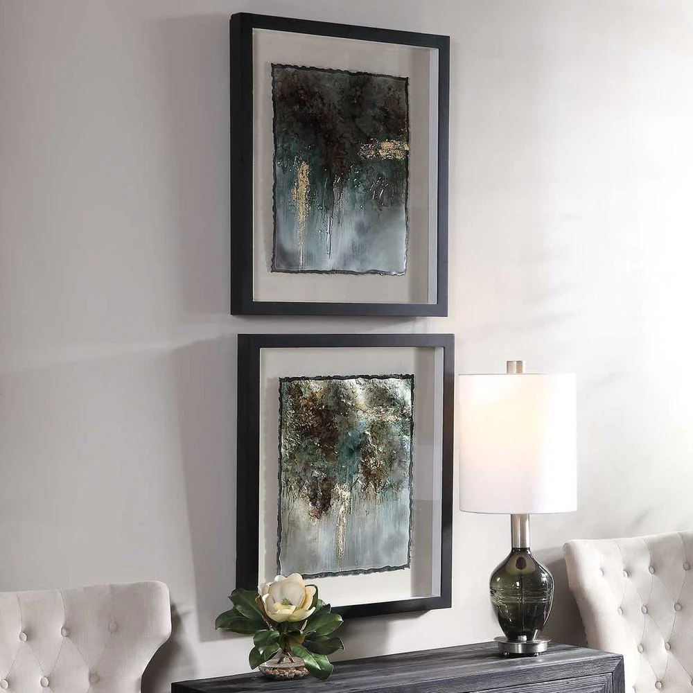 Rustic Patina Framed Prints, S/2 - Image 3