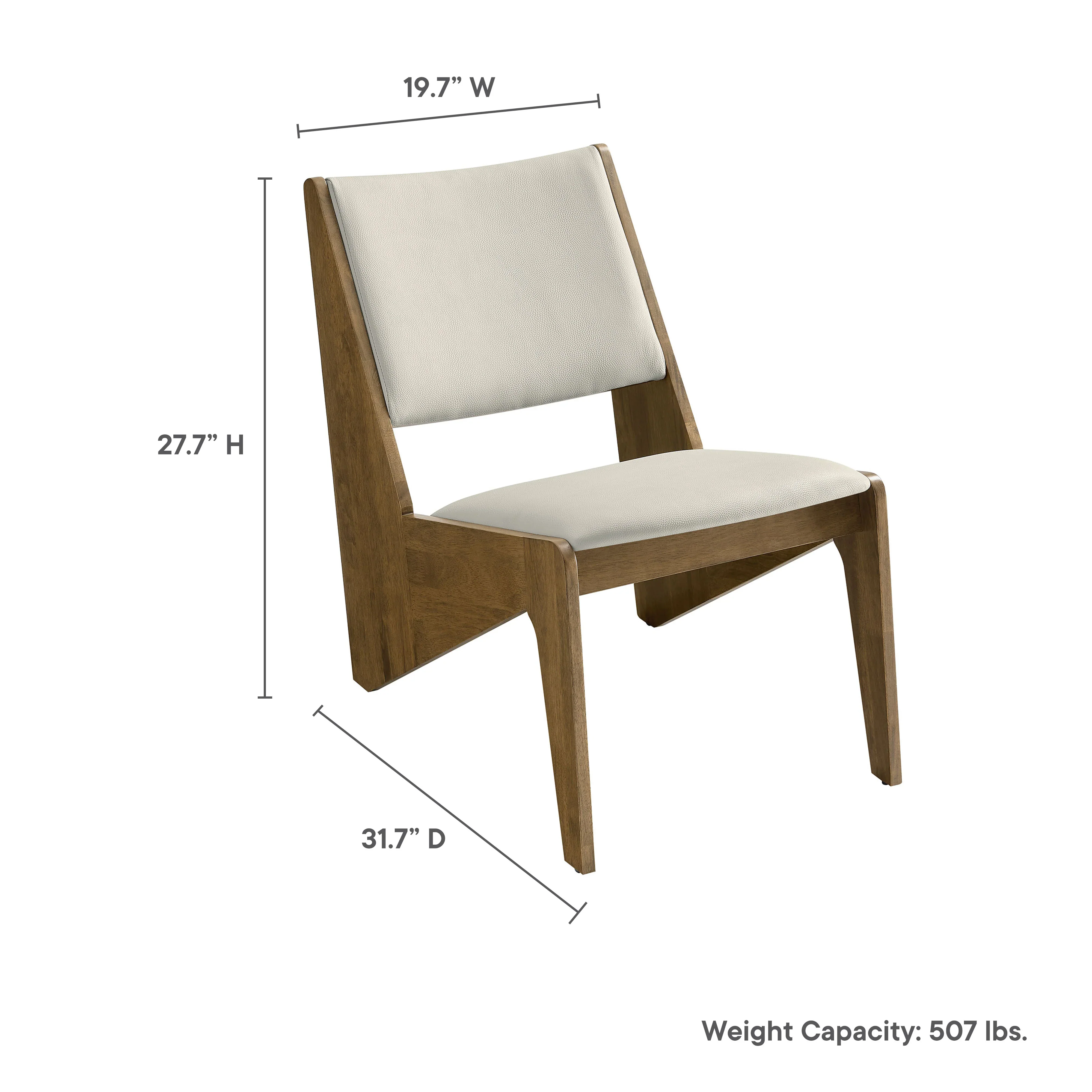 Rylina Vegan Leather Accent Chairs Set of 2 - Image 19