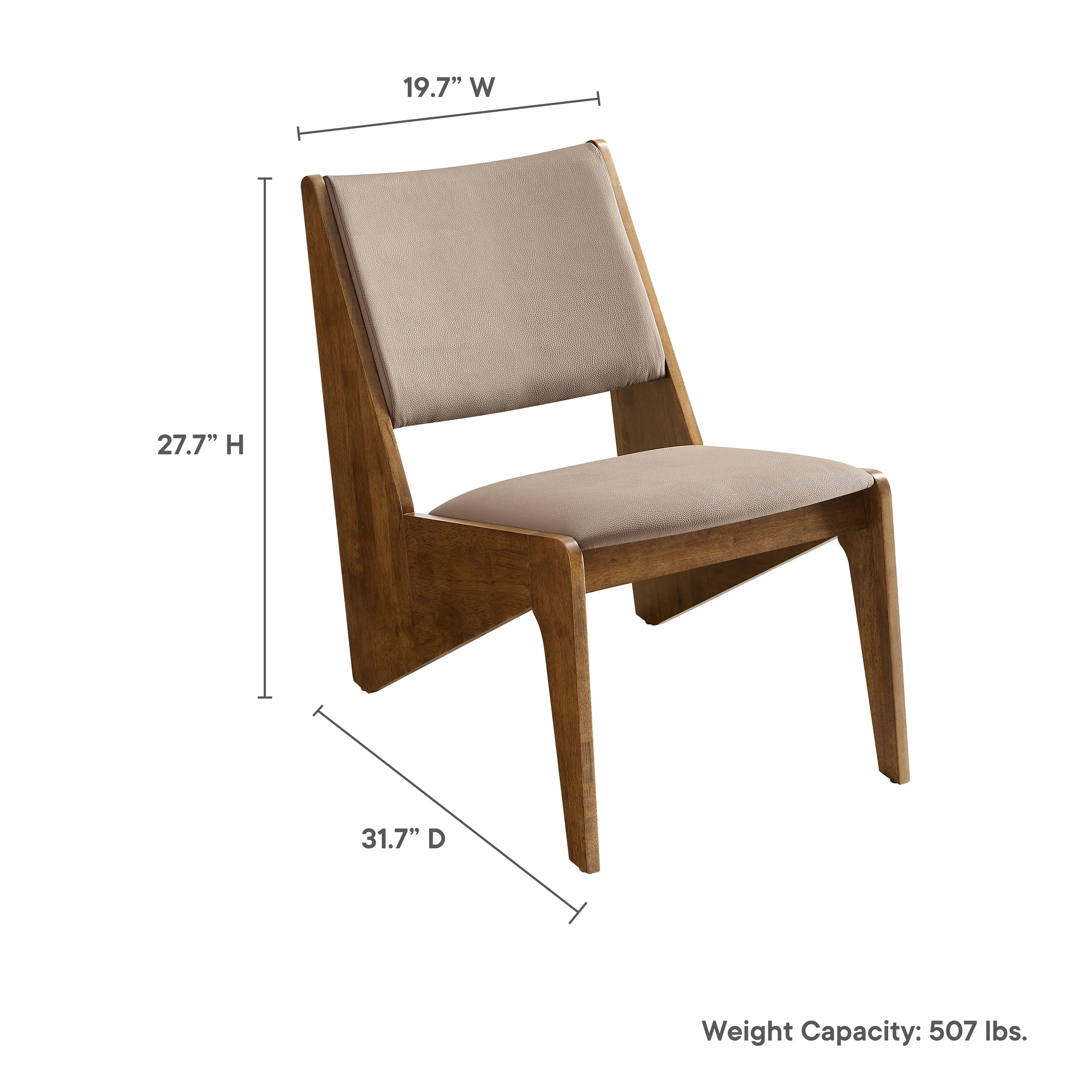 Rylina Vegan Leather Accent Chairs Set of 2 - Image 9