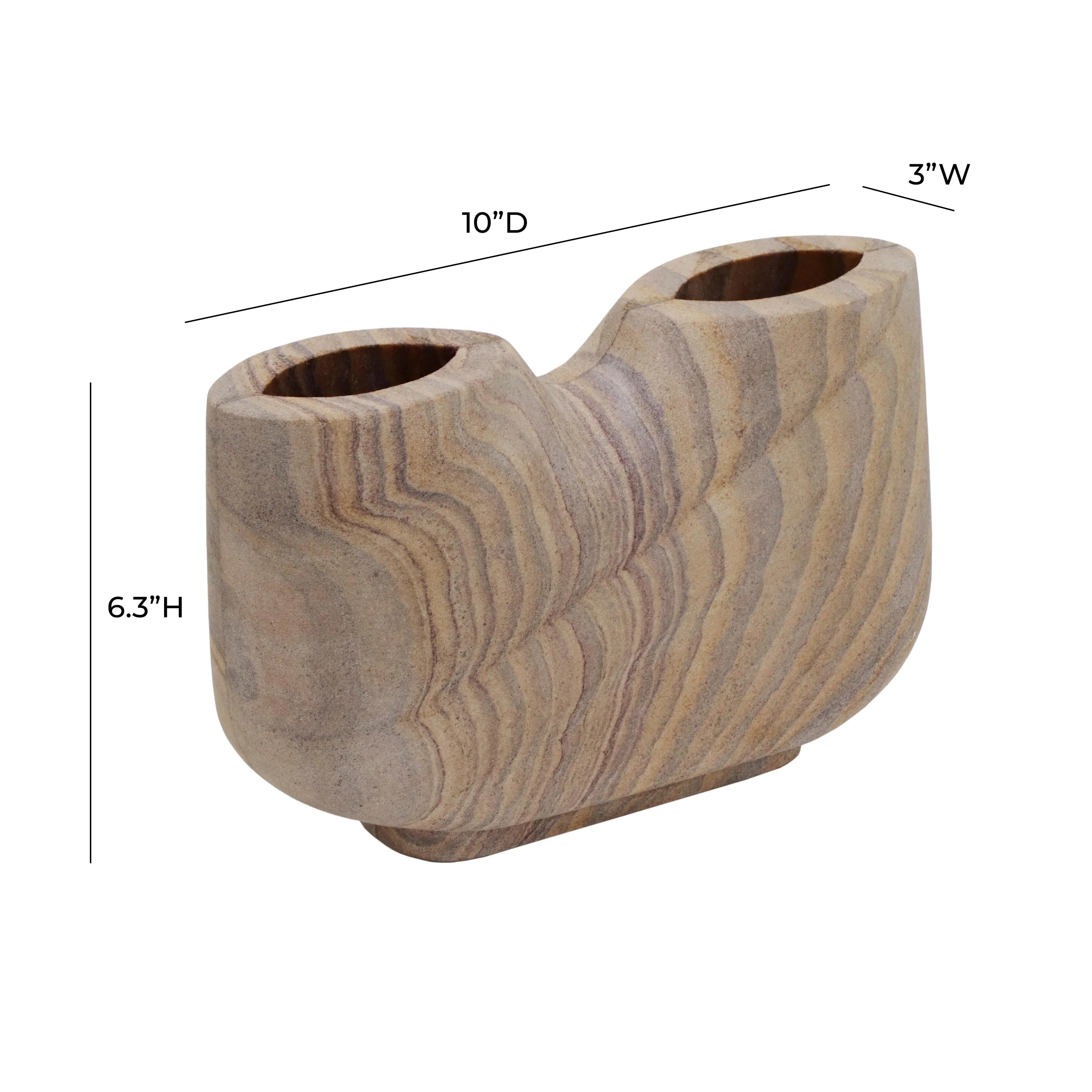 Saava Rainbow Stone Novelty Vase - Image 6