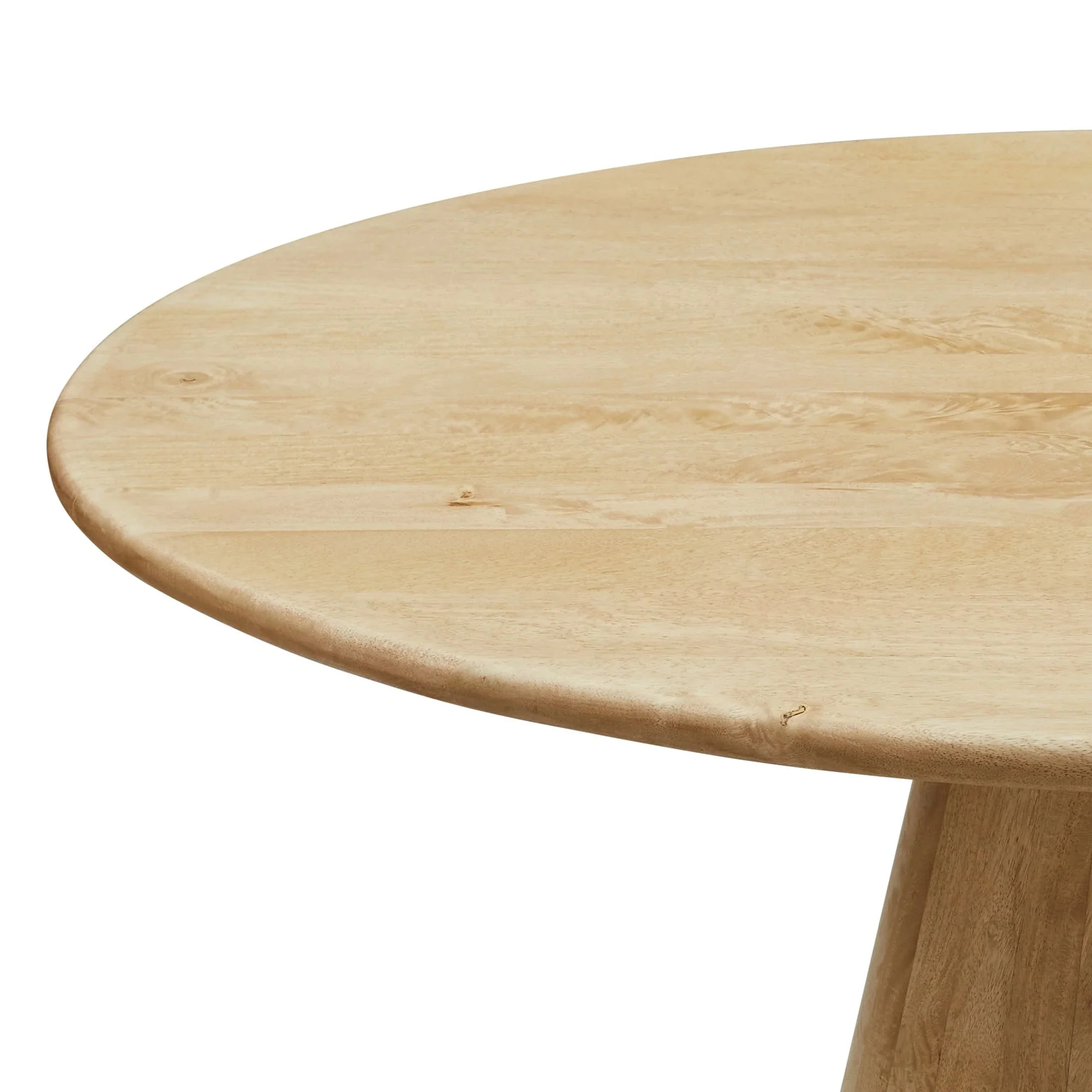 Sabelle 47" Round Wood Dining Table in Natural - Image 5