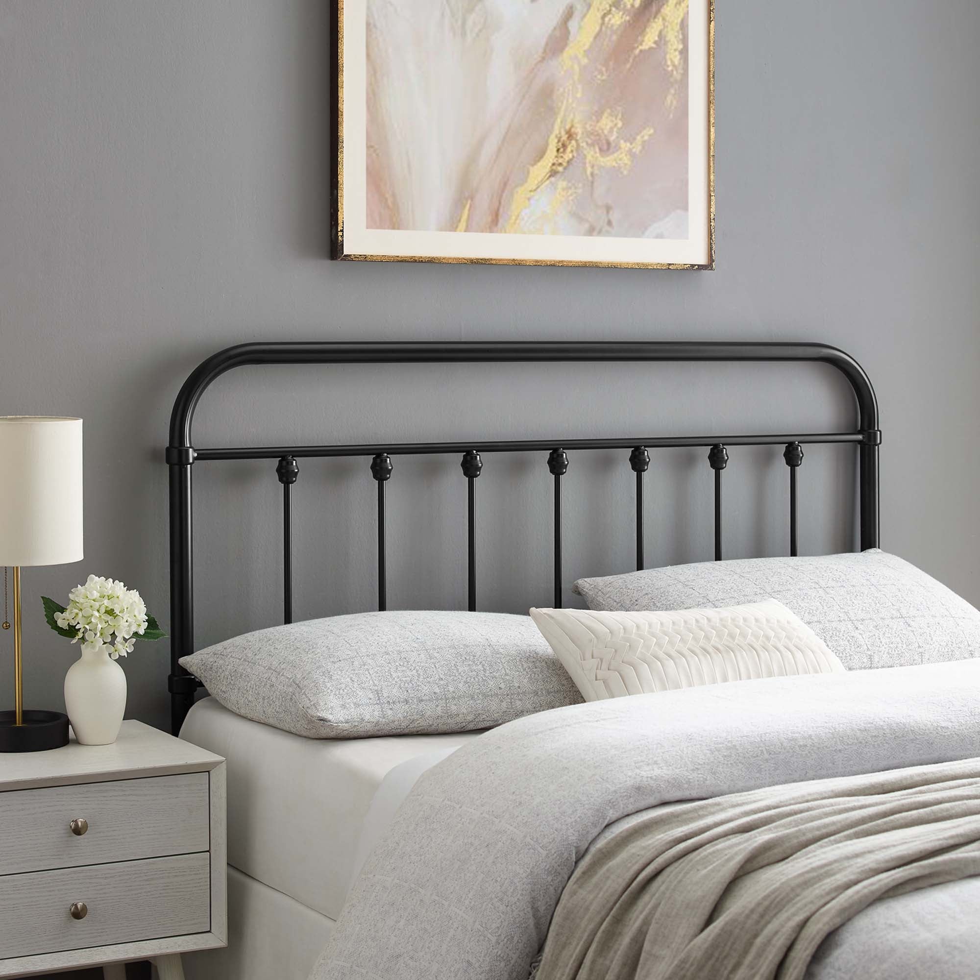 Sage Metal Headboard - Image 2