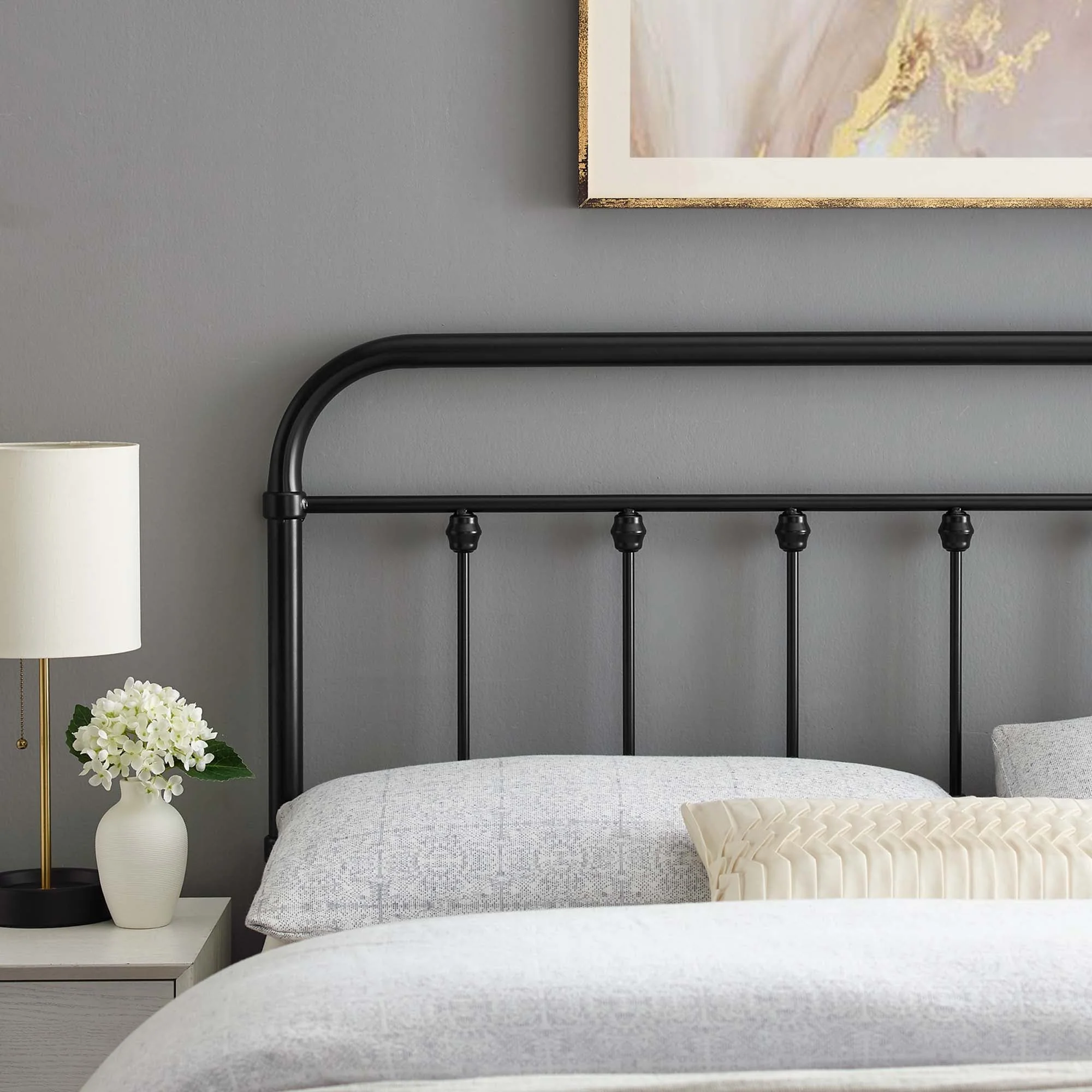 Sage Metal Headboard - Image 3