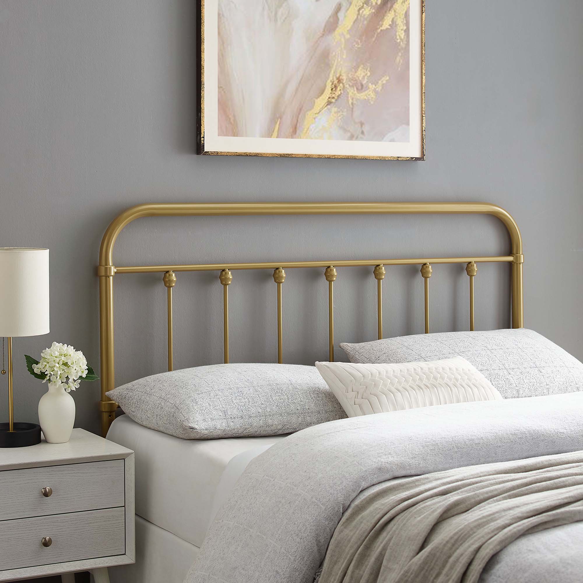 Sage Metal Headboard - Image 7