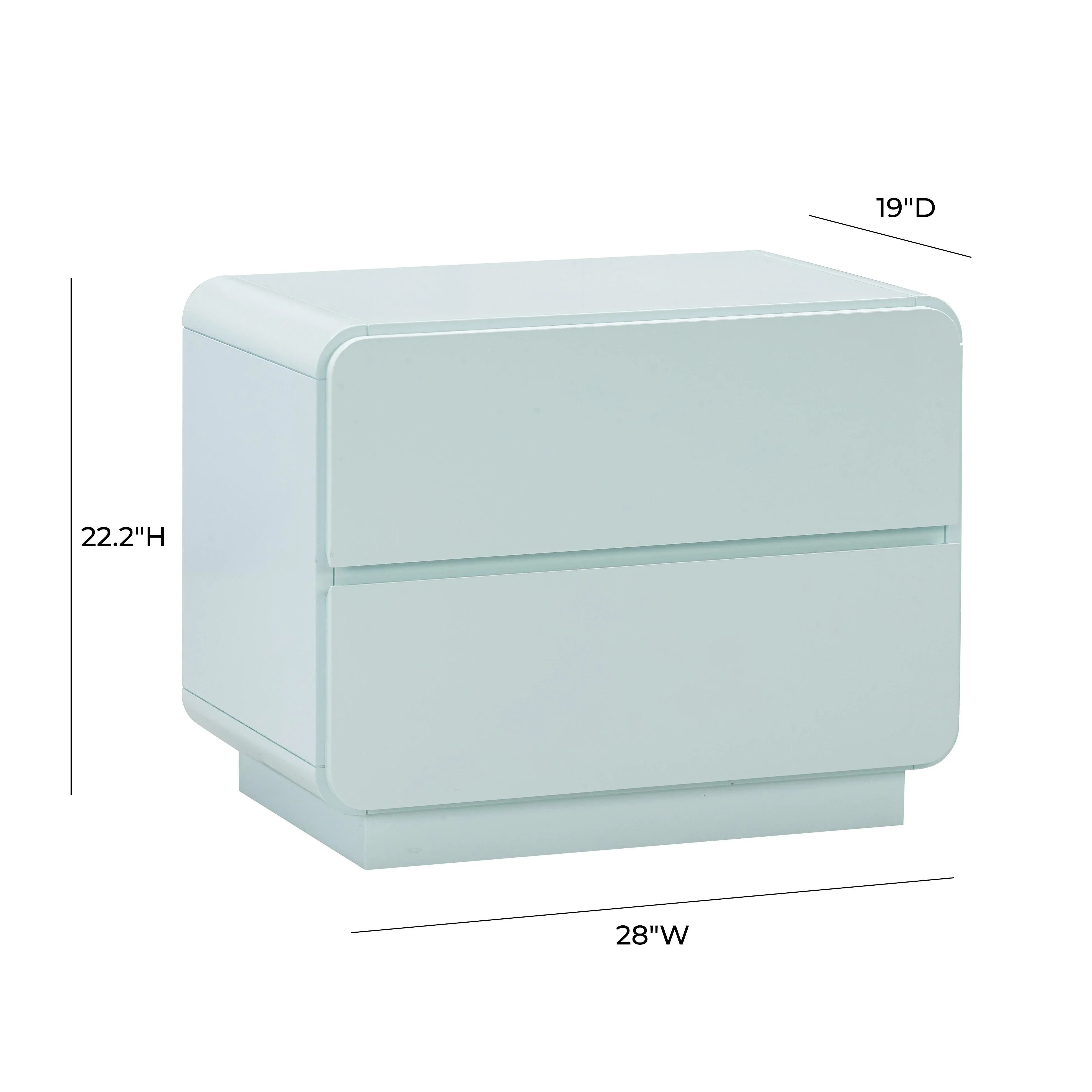 Sagura 28" 2-Drawer Nightstand - Image 15