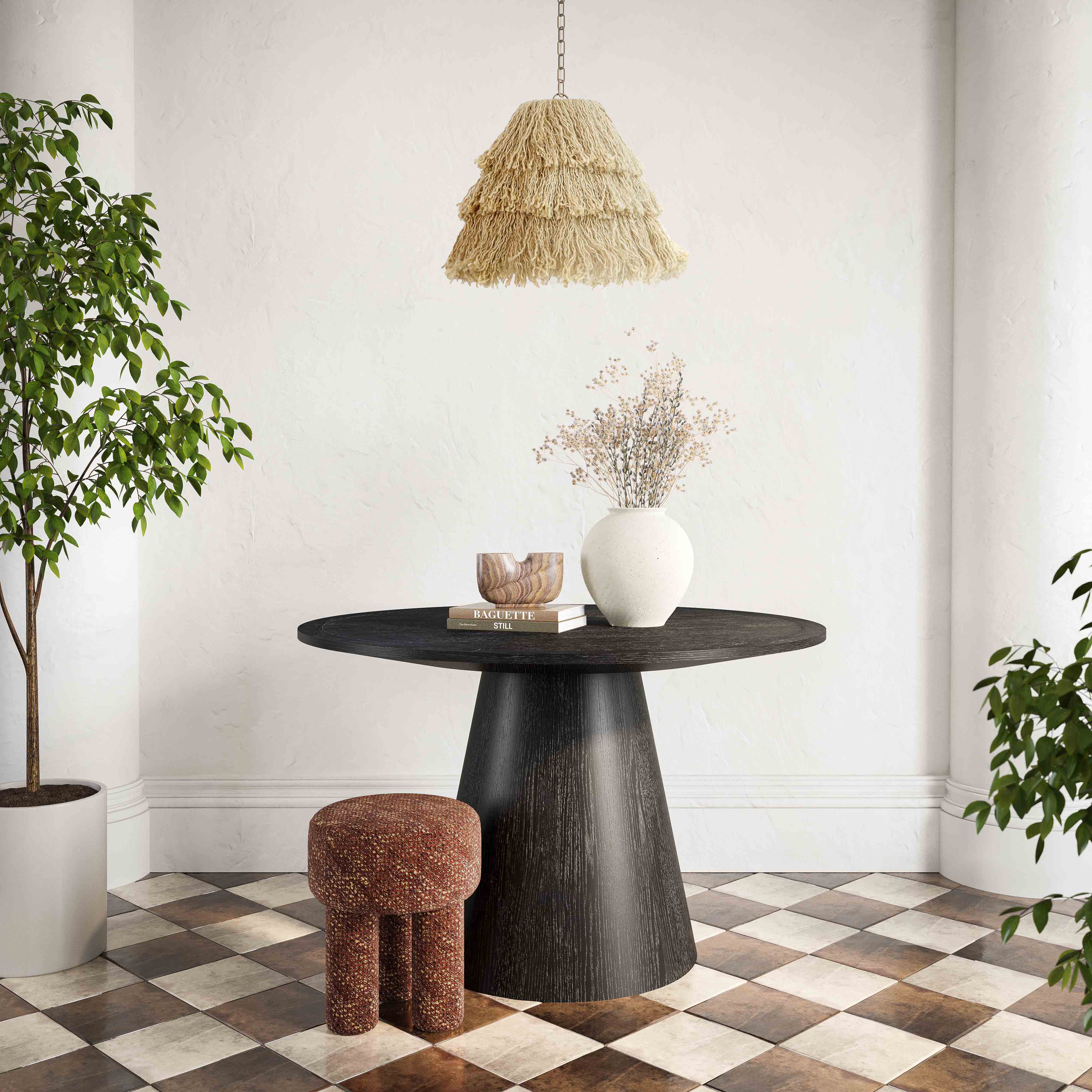 Sahara Round Oak Dining Table (41"-60") - Image 20
