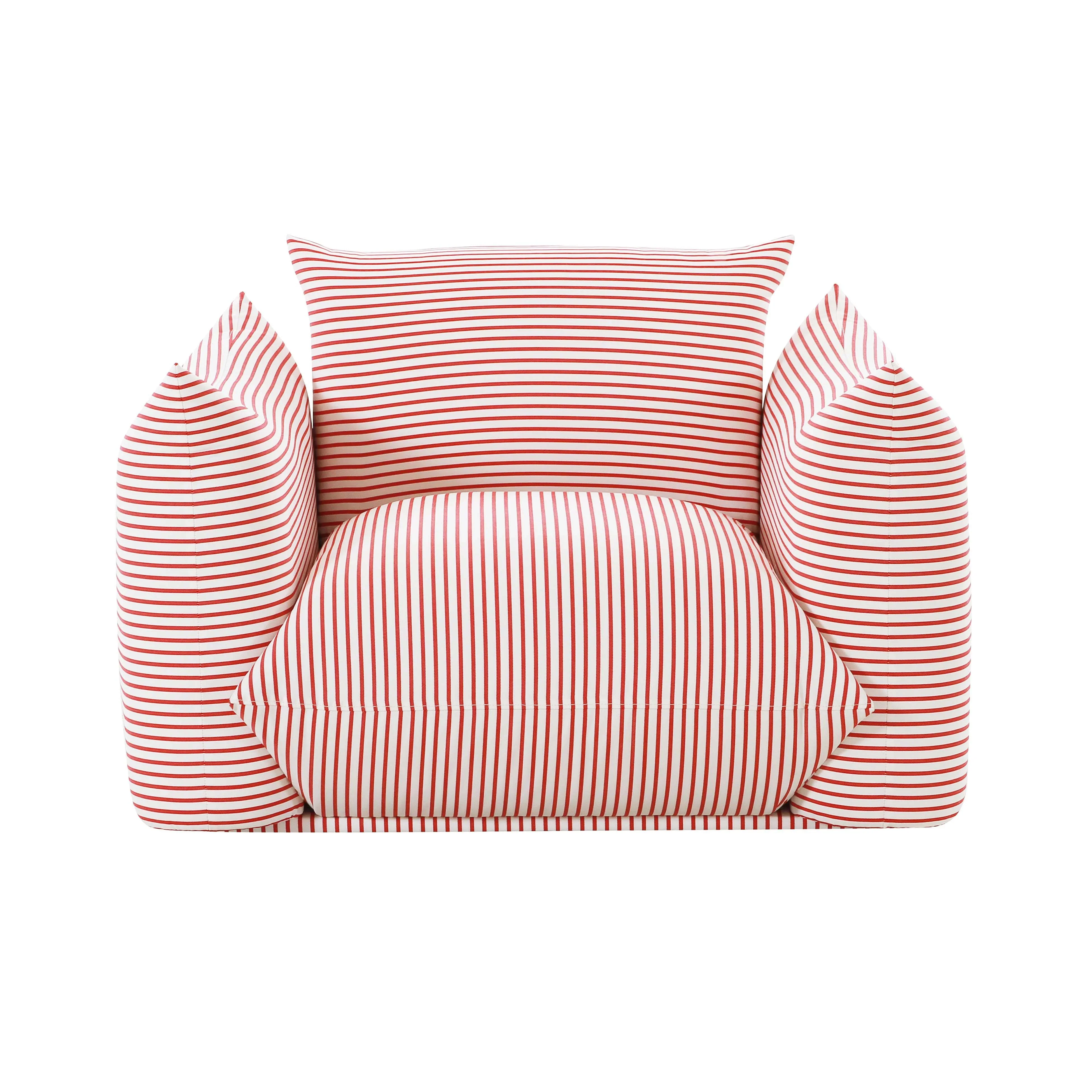 Saint Tropez Striped Stuffed Indoor / Outdoor Armchair - Image 16