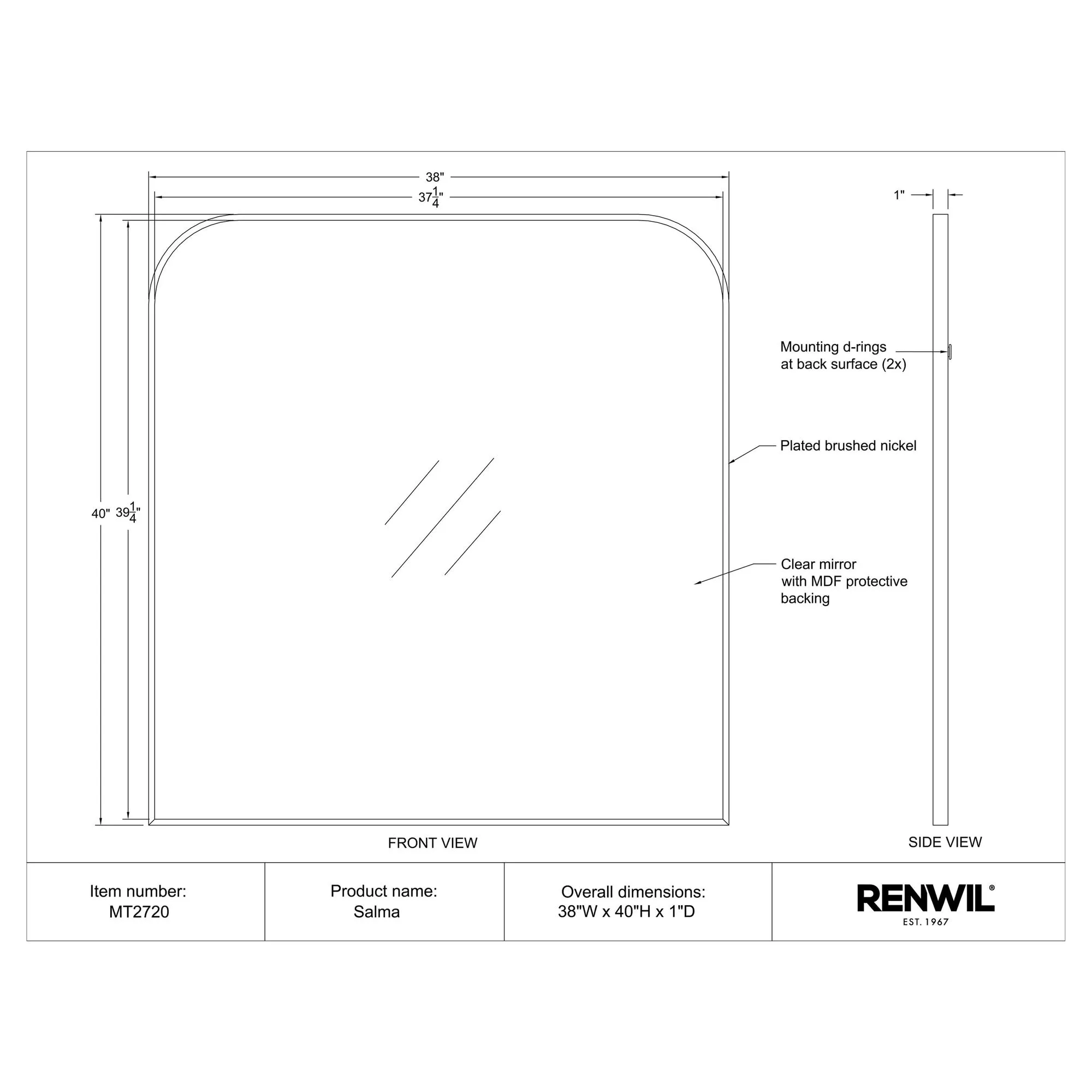Salma Wall Mirror - Image 6