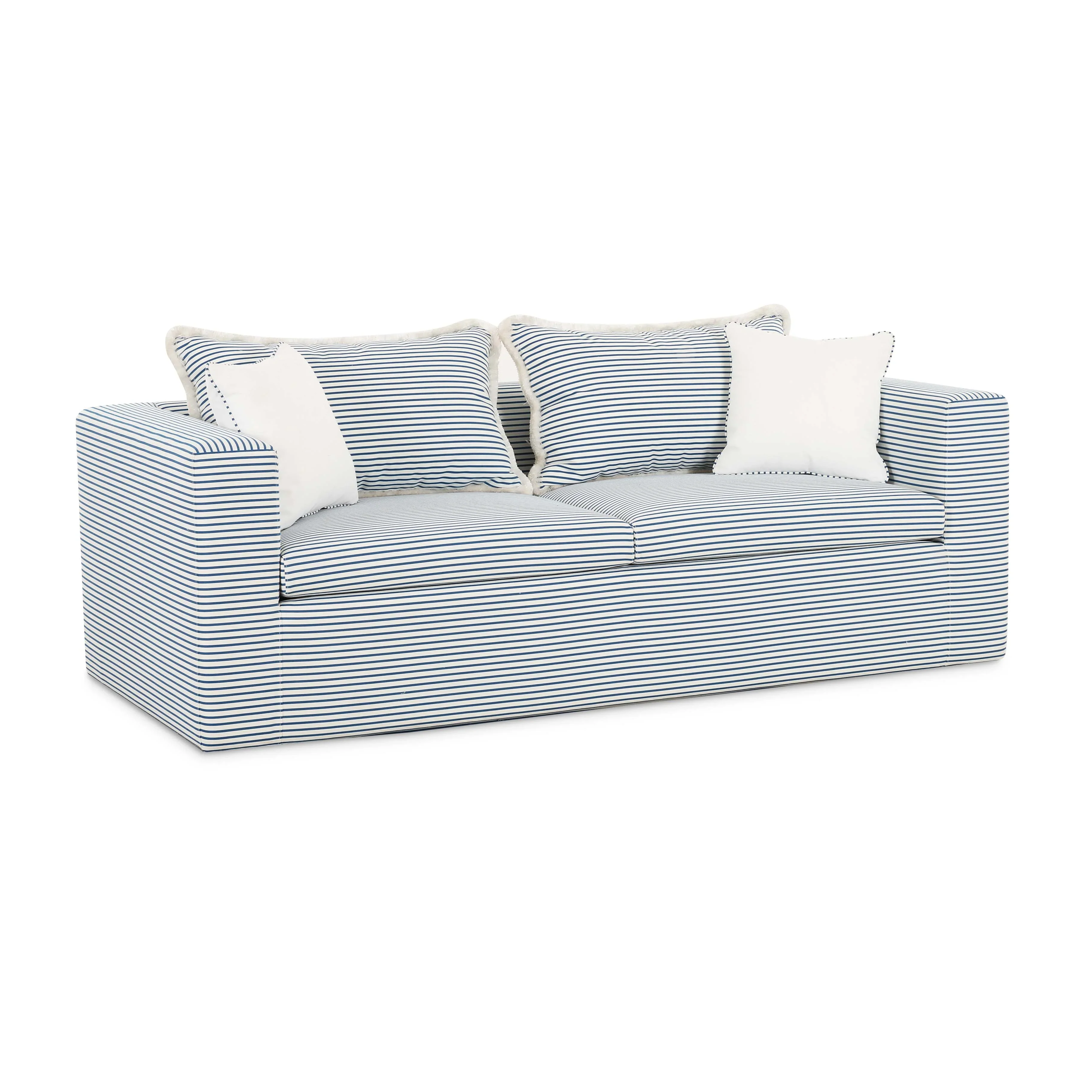 Salty 84.5" Striped Contract-Grade Indoor/Outdoor Sofa - Image 10