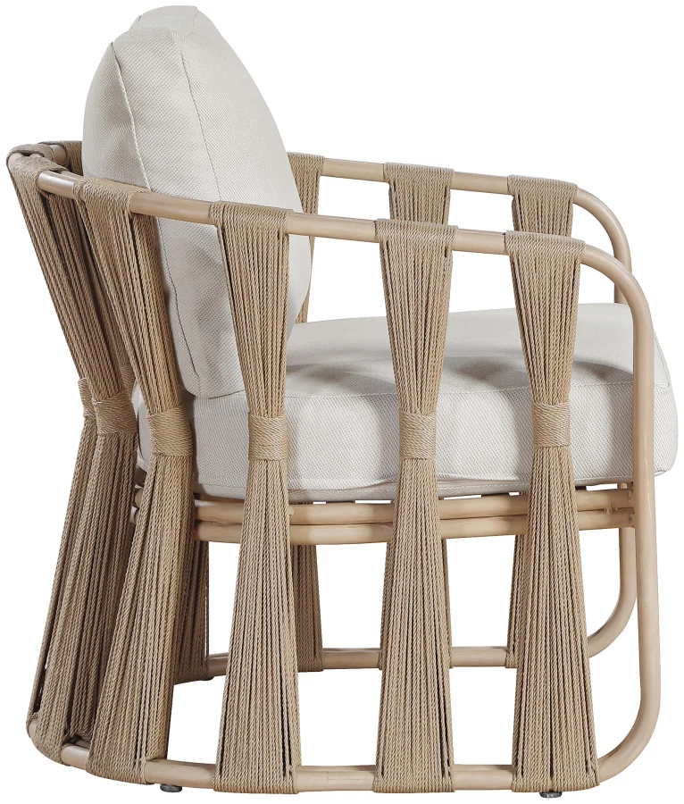 San Pietro Resilient Waterproof Fabric Upholstered Outdoor Patio Chair - Image 13