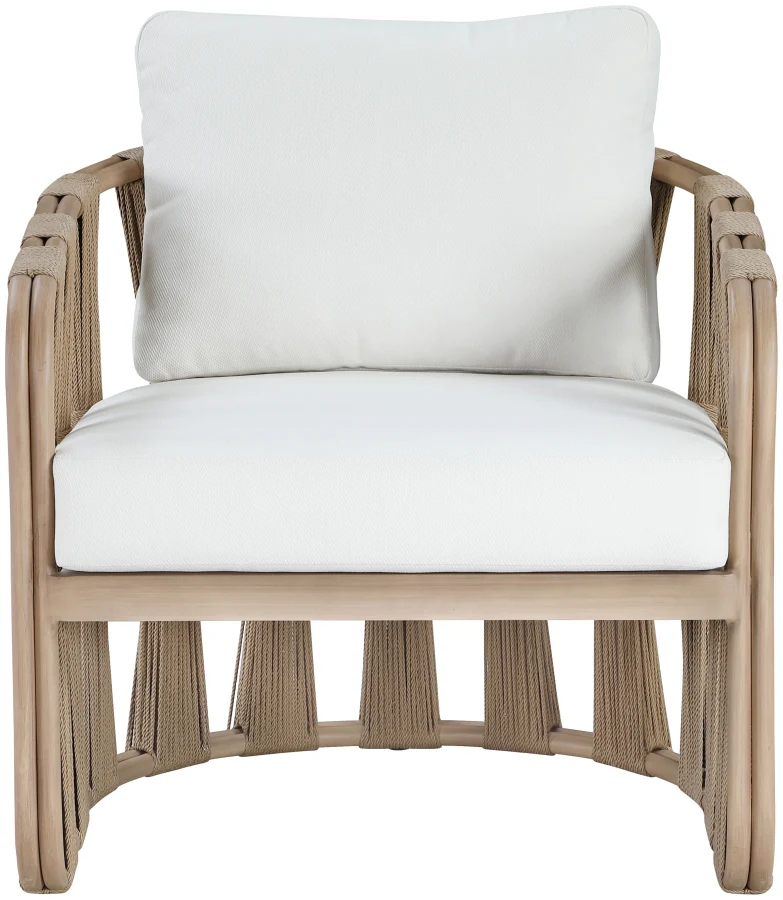 San Pietro Resilient Waterproof Fabric Upholstered Outdoor Patio Chair - Image 3