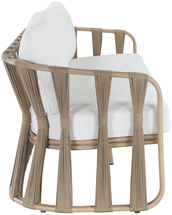 San Pietro Resilient Waterproof Fabric Upholstered Outdoor Patio Sofa - Image 4