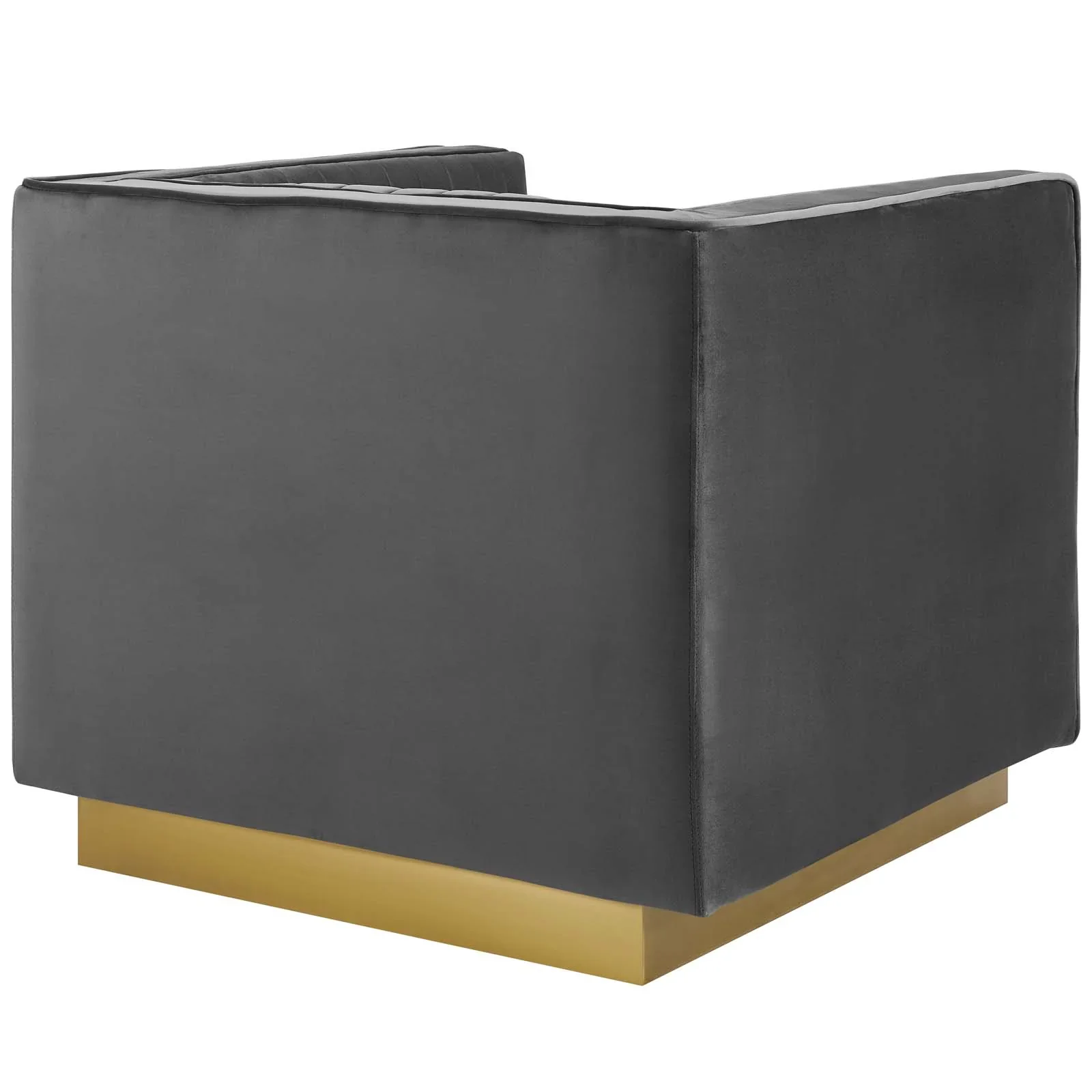 Sanguine 3 Piece Vertical Channel Tufted Upholstered Performance Velvet Set - Image 6