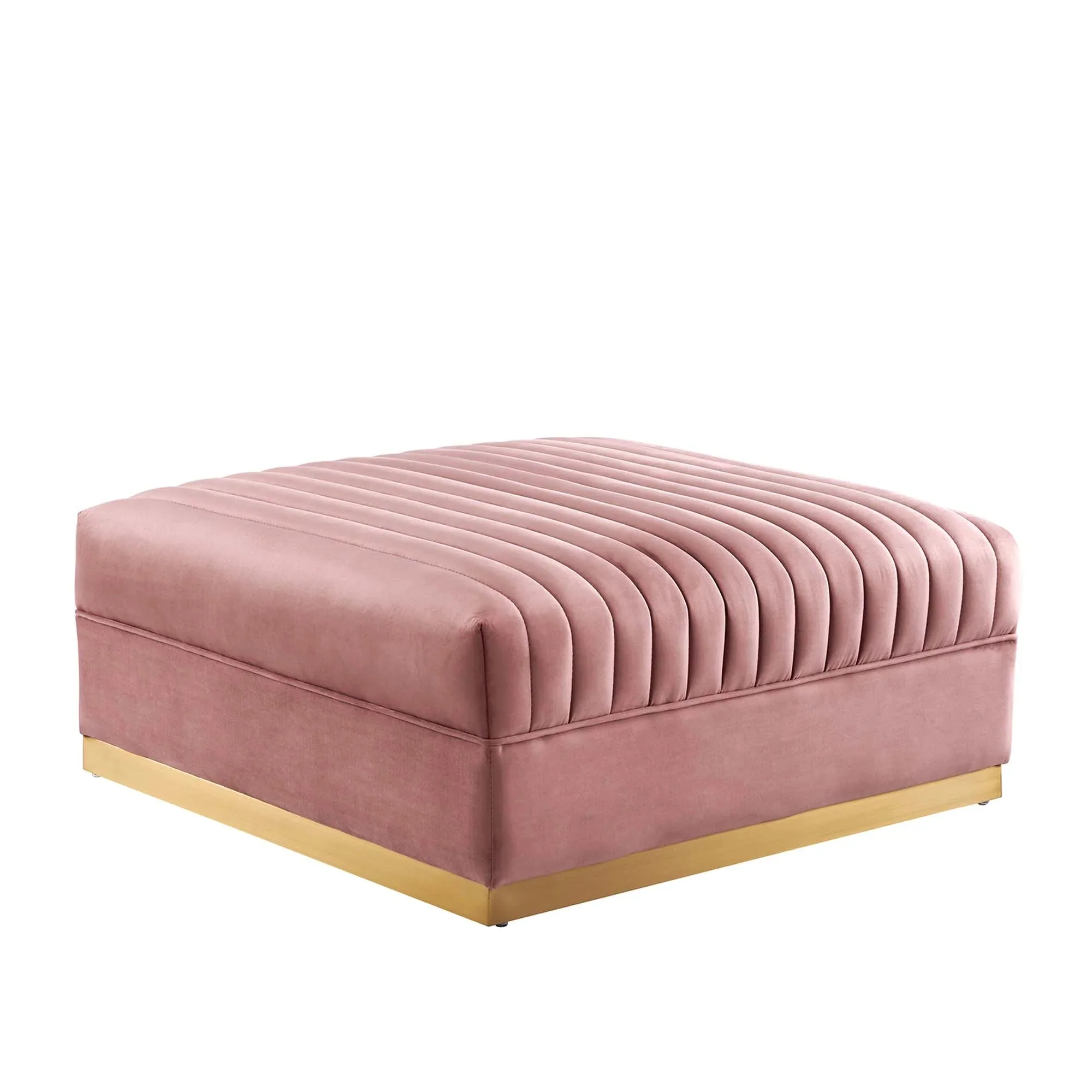 Sanguine 6-Piece Channel Tufted Performance Velvet Modular Sectional Sofa - Image 8