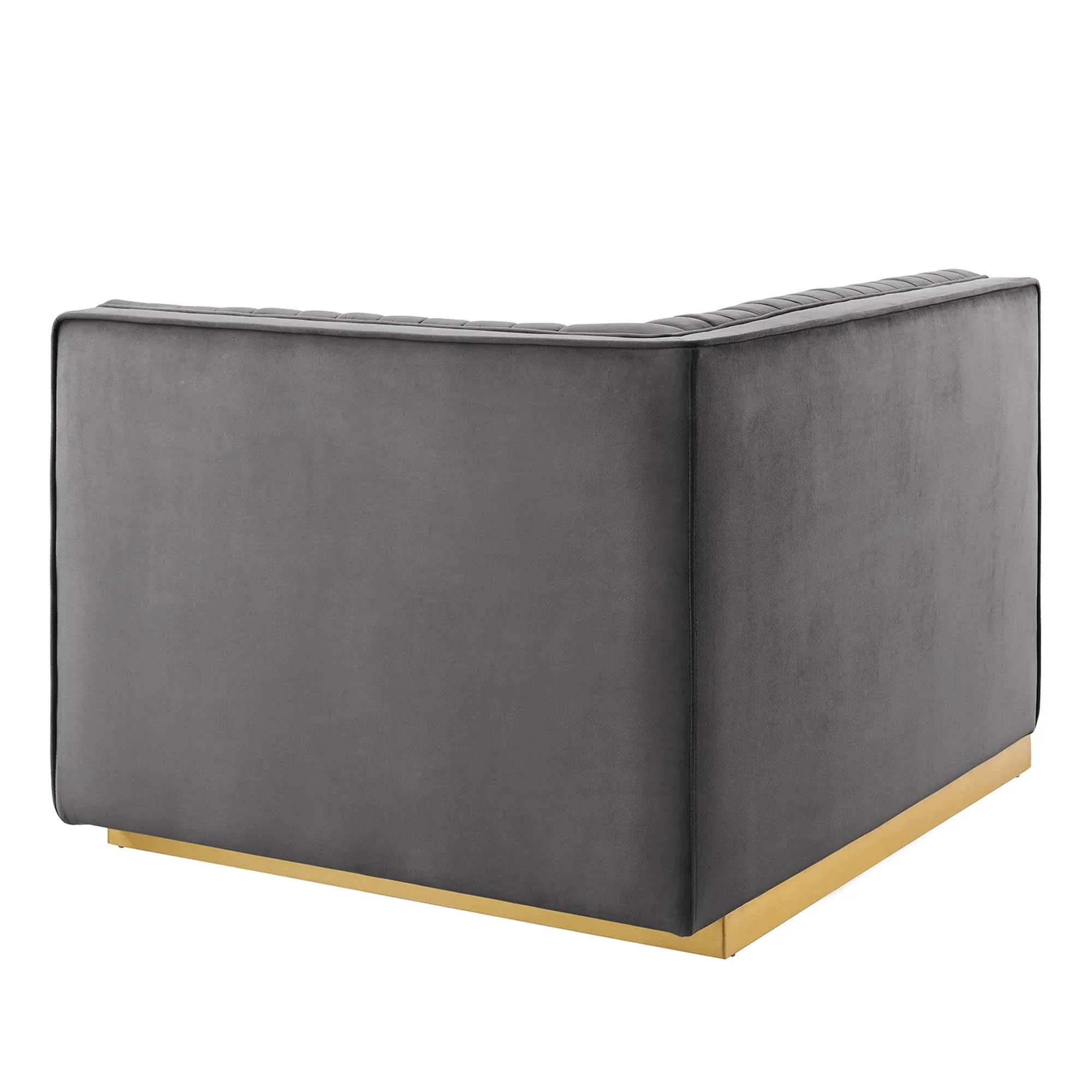 Sanguine Channel Tufted Performance Velvet Modular Sectional Sofa Right-Arm Chair - Image 13