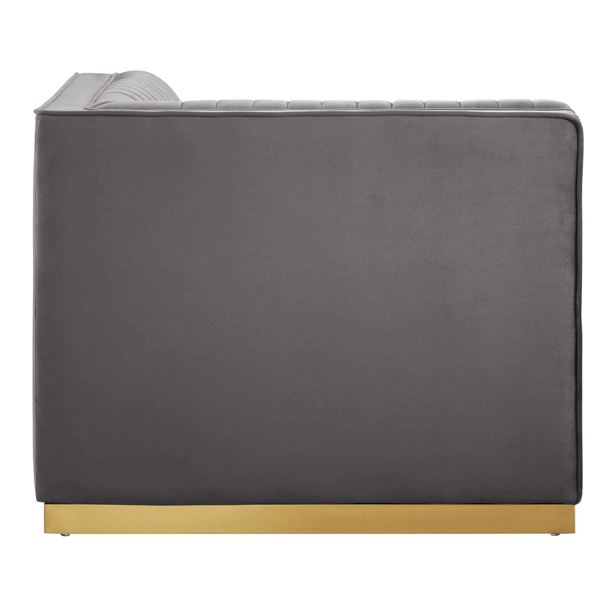 Sanguine Channel Tufted Performance Velvet Modular Sectional Sofa Right Corner Chair - Image 5