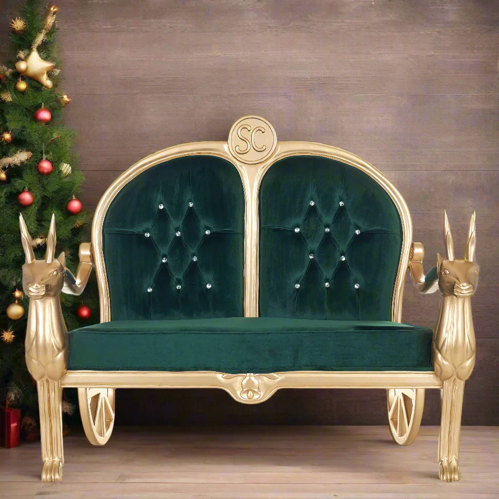 Santa Reindeer Bench