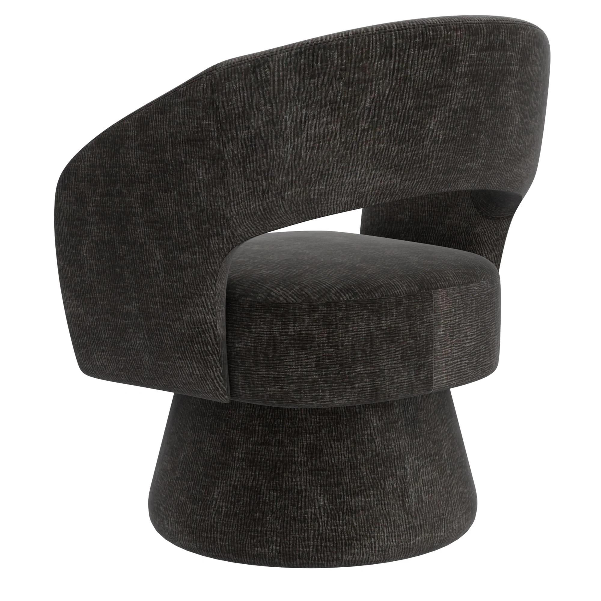 Santo Accent Chair in Charcoal - Image 4