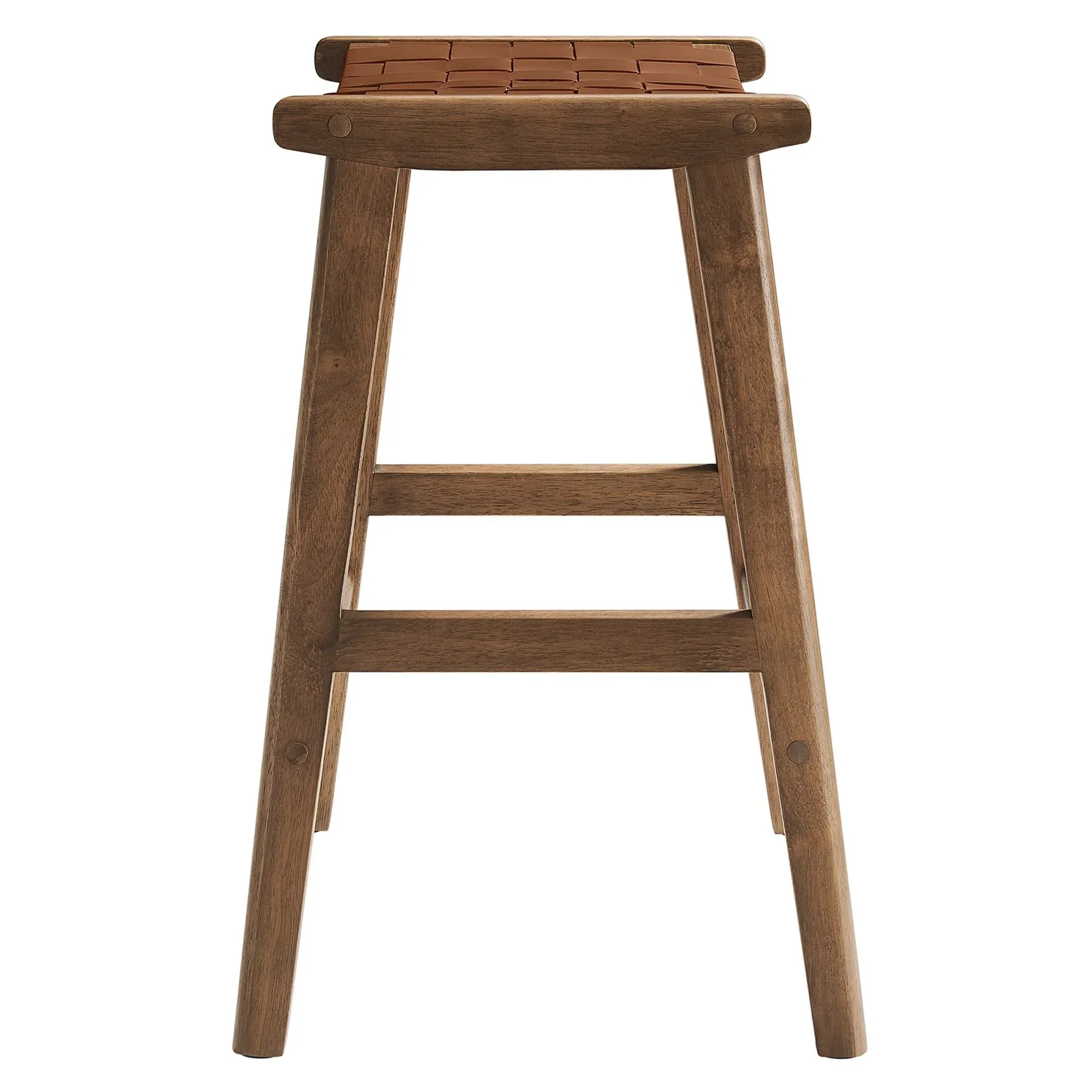 Saoirse Faux Leather Wood Counter Stool - Set of 2 - Image 16