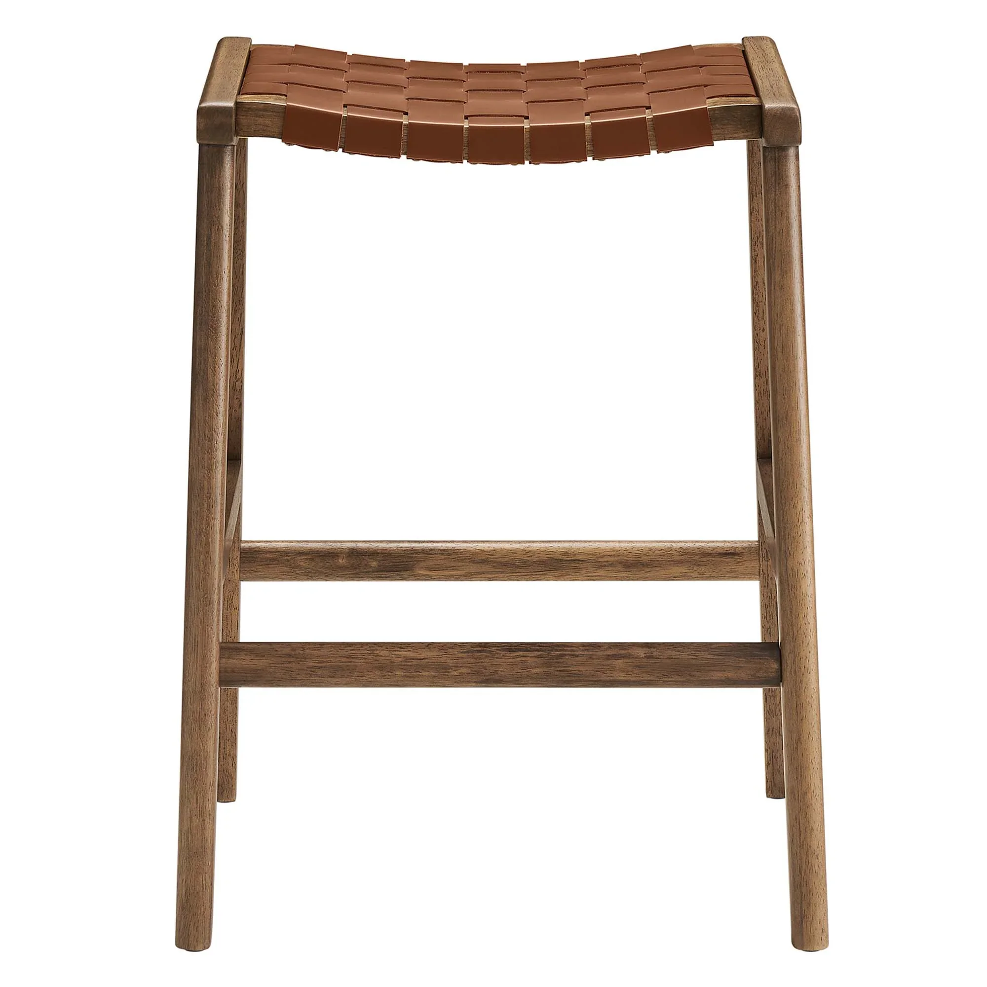 Saoirse Faux Leather Wood Counter Stool - Set of 2 - Image 17