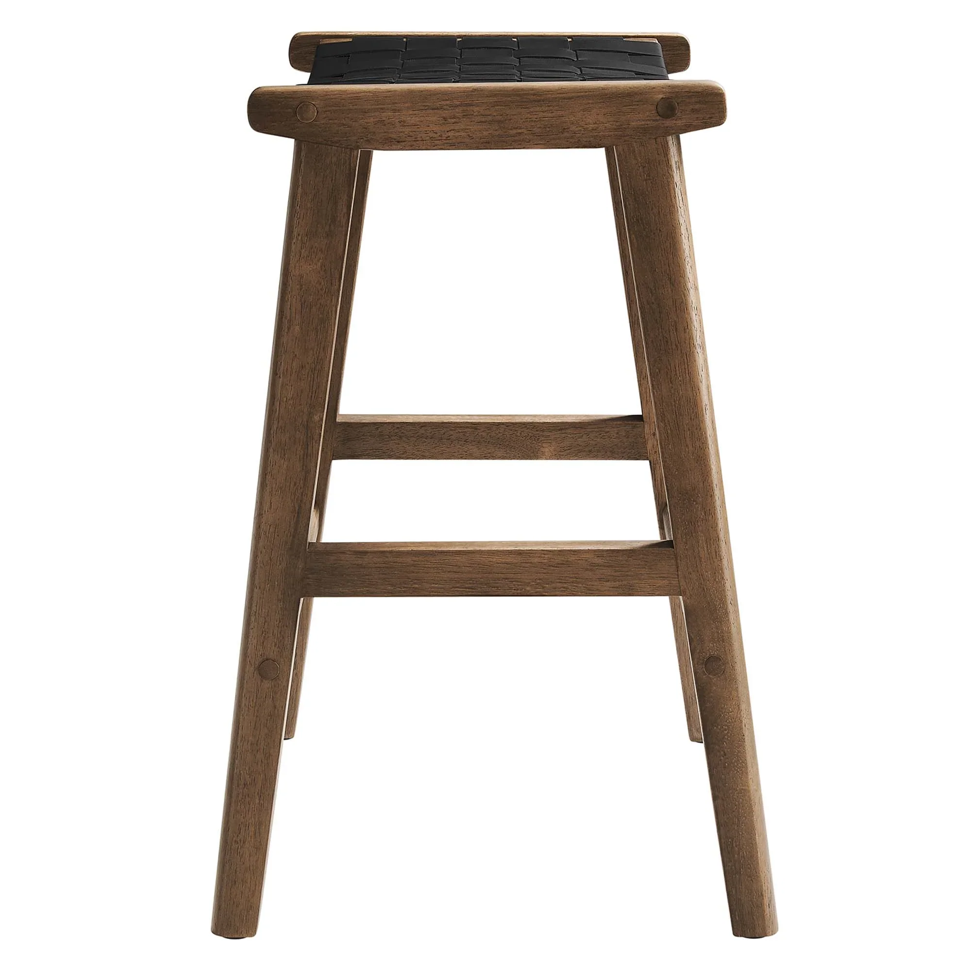 Saoirse Faux Leather Wood Counter Stool - Set of 2 - Image 6