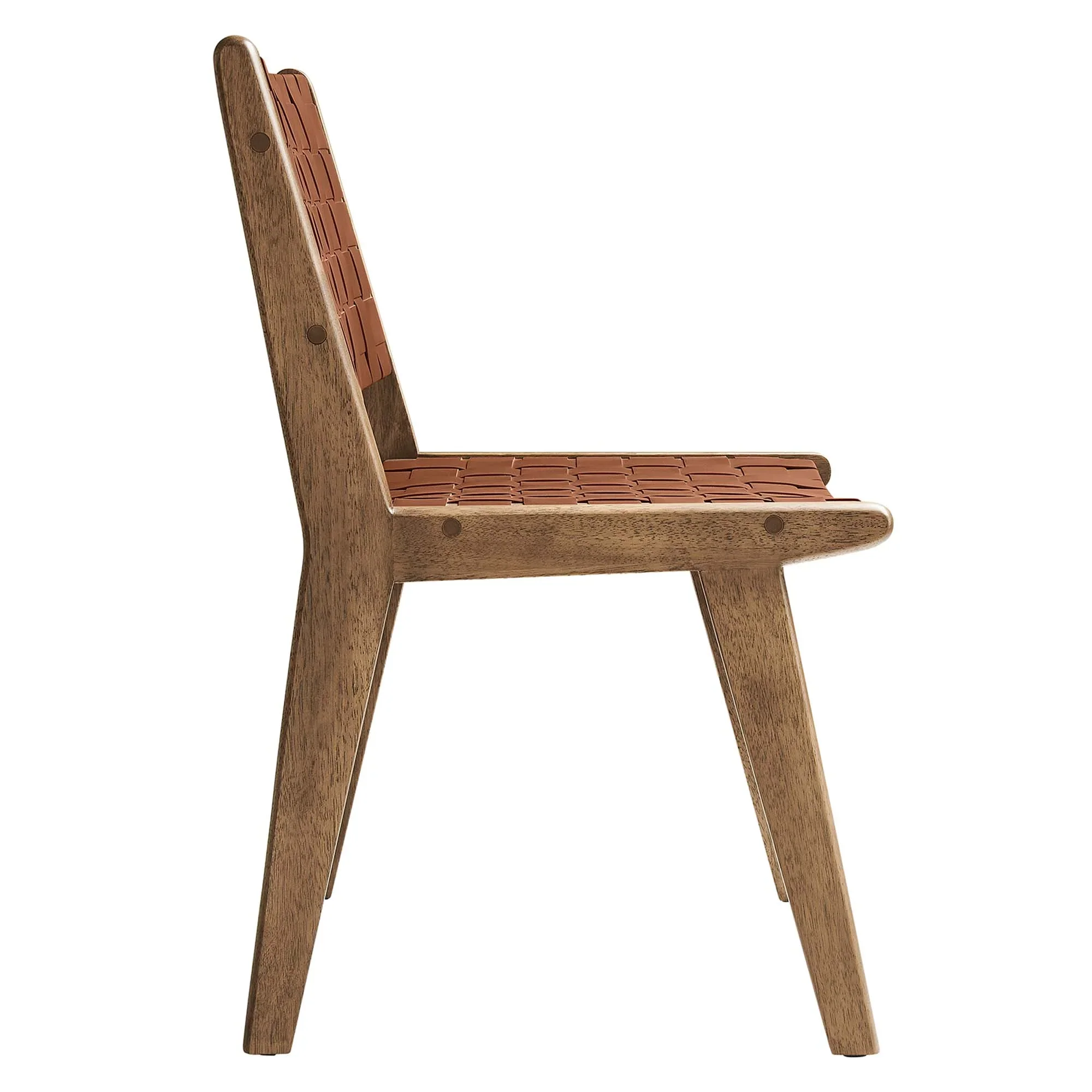 Saoirse Leather Wood Dining Side Chair Set of 2 - Image 27