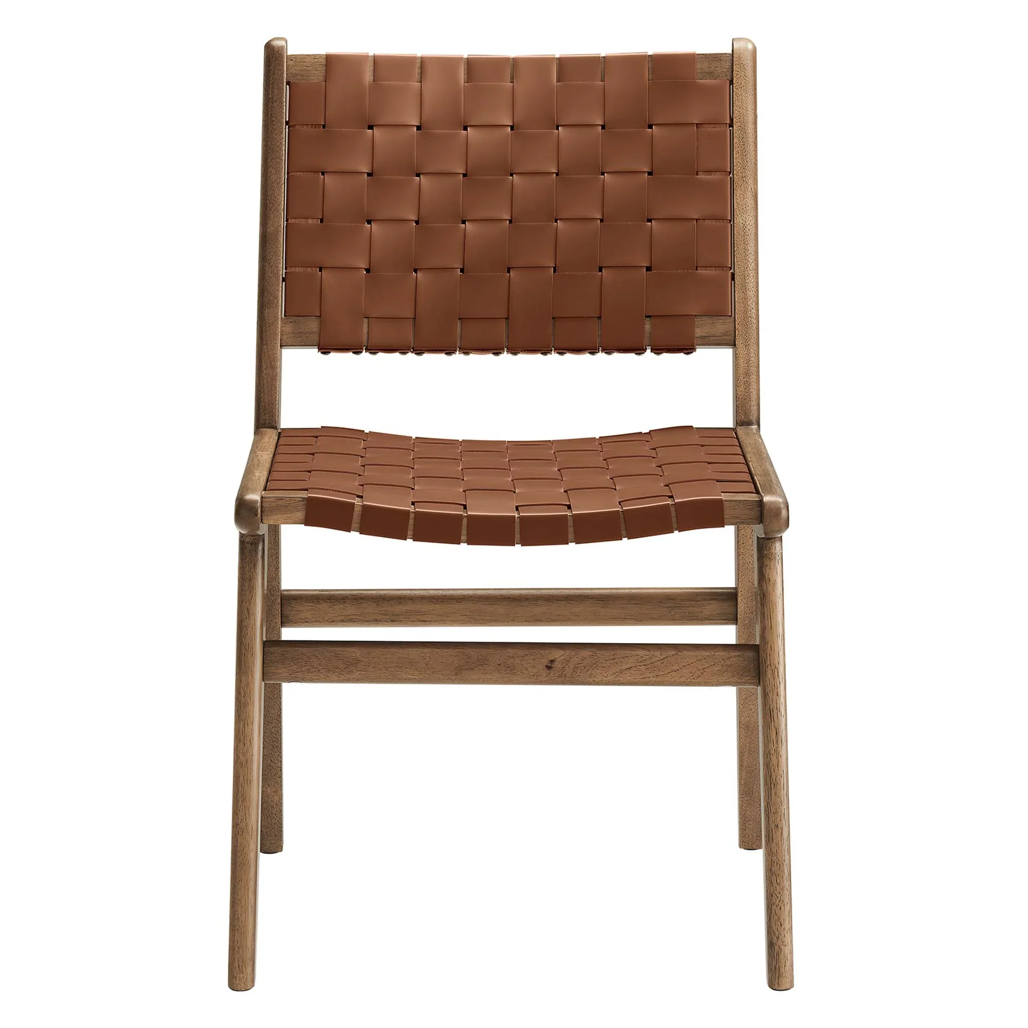 Saoirse Leather Wood Dining Side Chair Set of 2 - Image 29