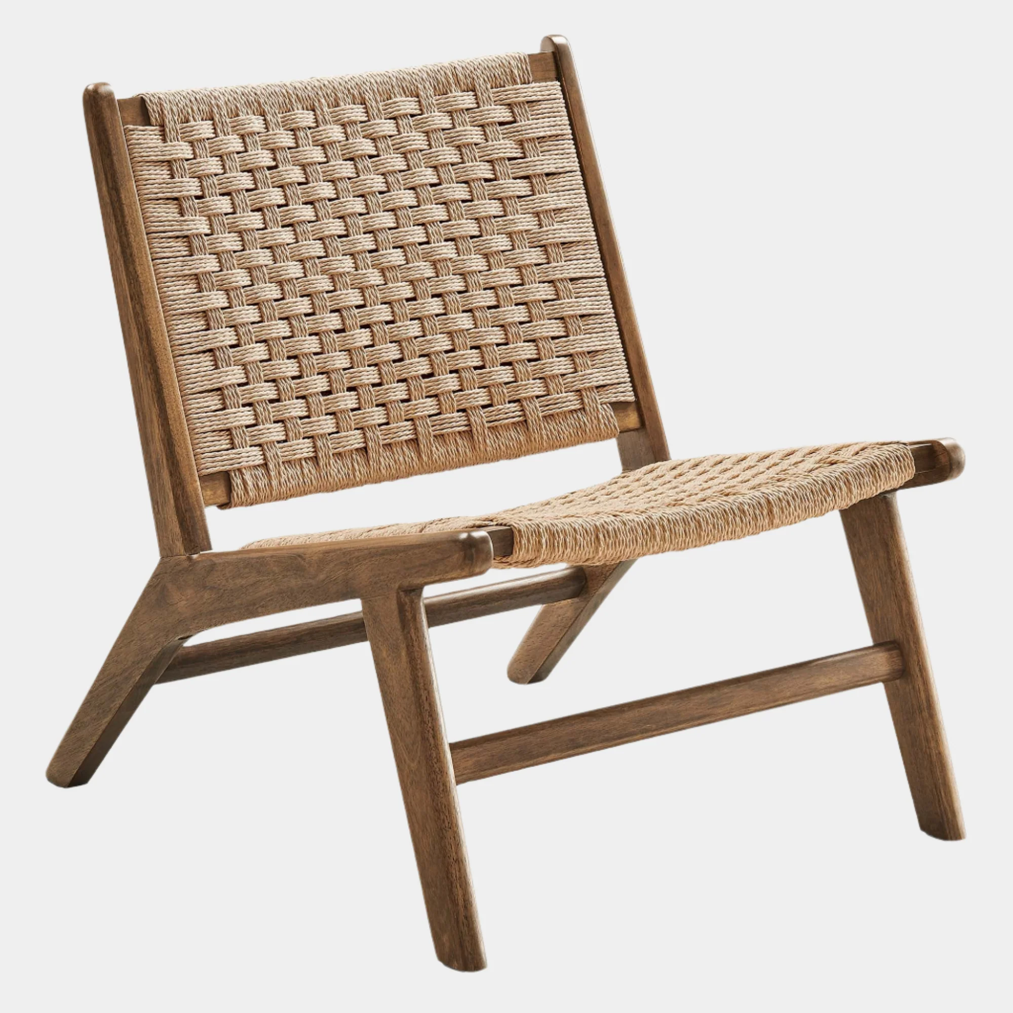 Saoirse Woven Rope Wood Accent Lounge Chair - Image 10