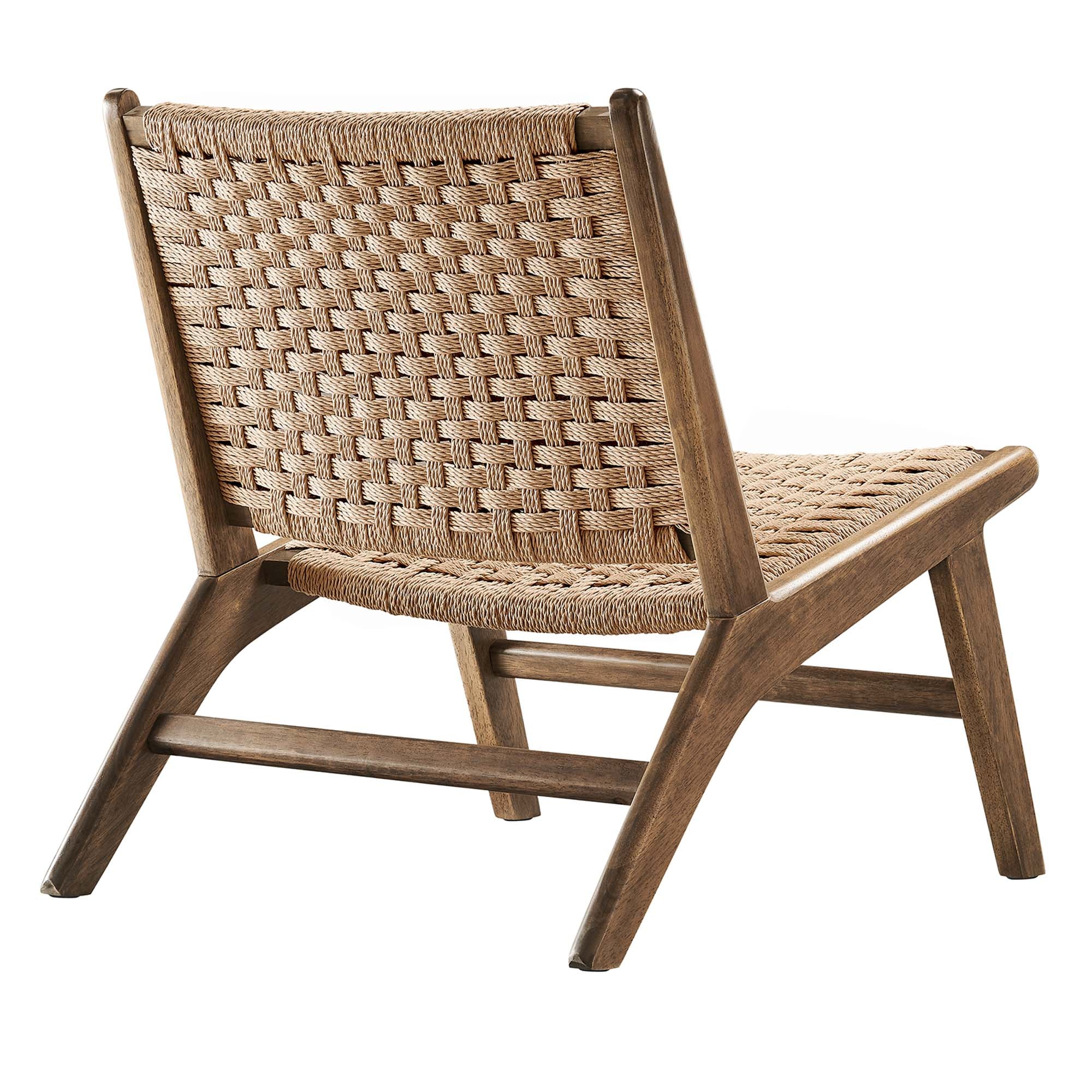 Saoirse Woven Rope Wood Accent Lounge Chair - Image 13