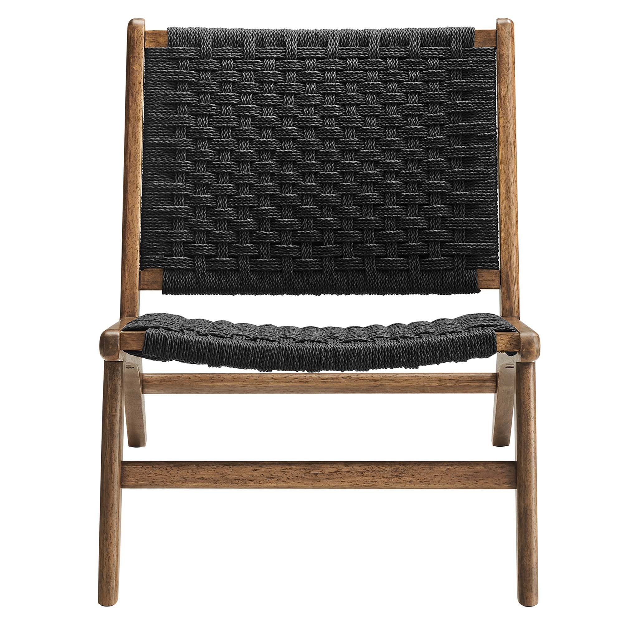 Saoirse Woven Rope Wood Accent Lounge Chair - Image 5