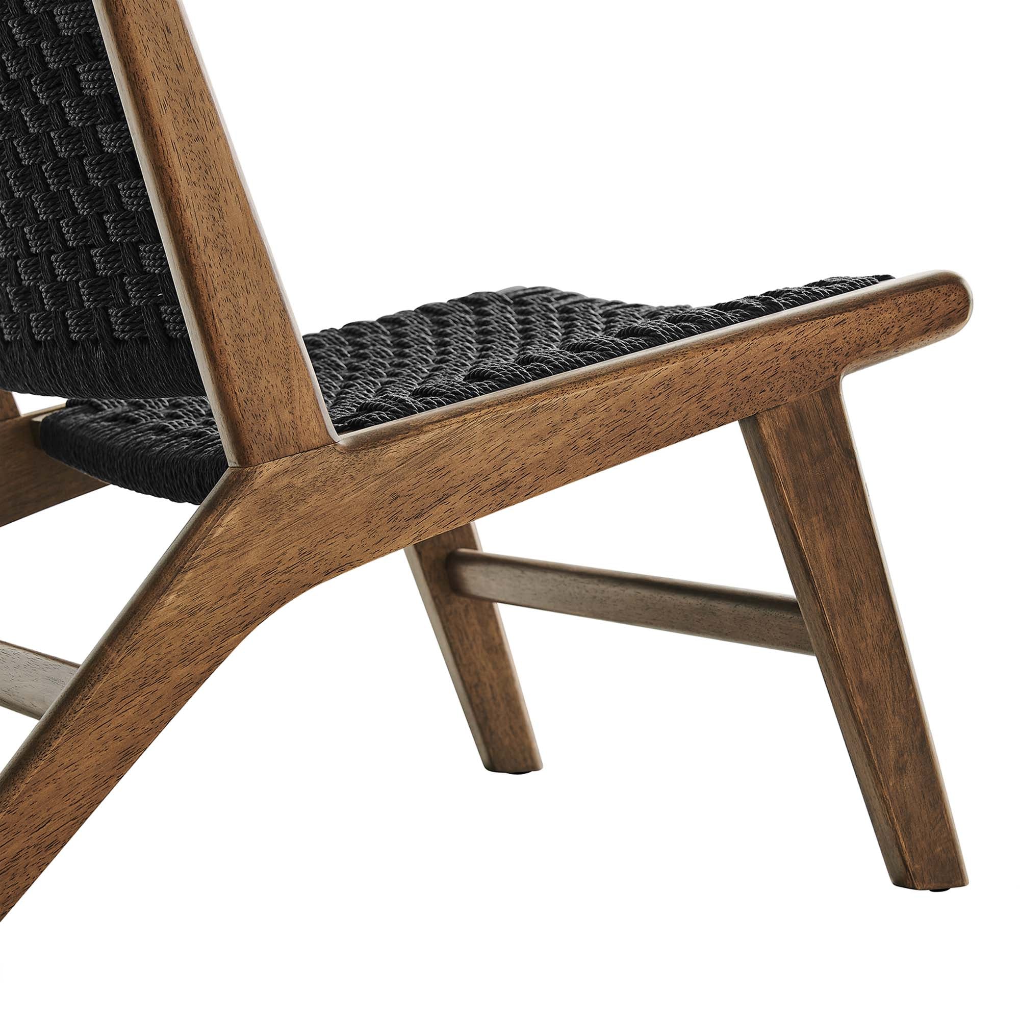 Saoirse Woven Rope Wood Accent Lounge Chair - Image 6