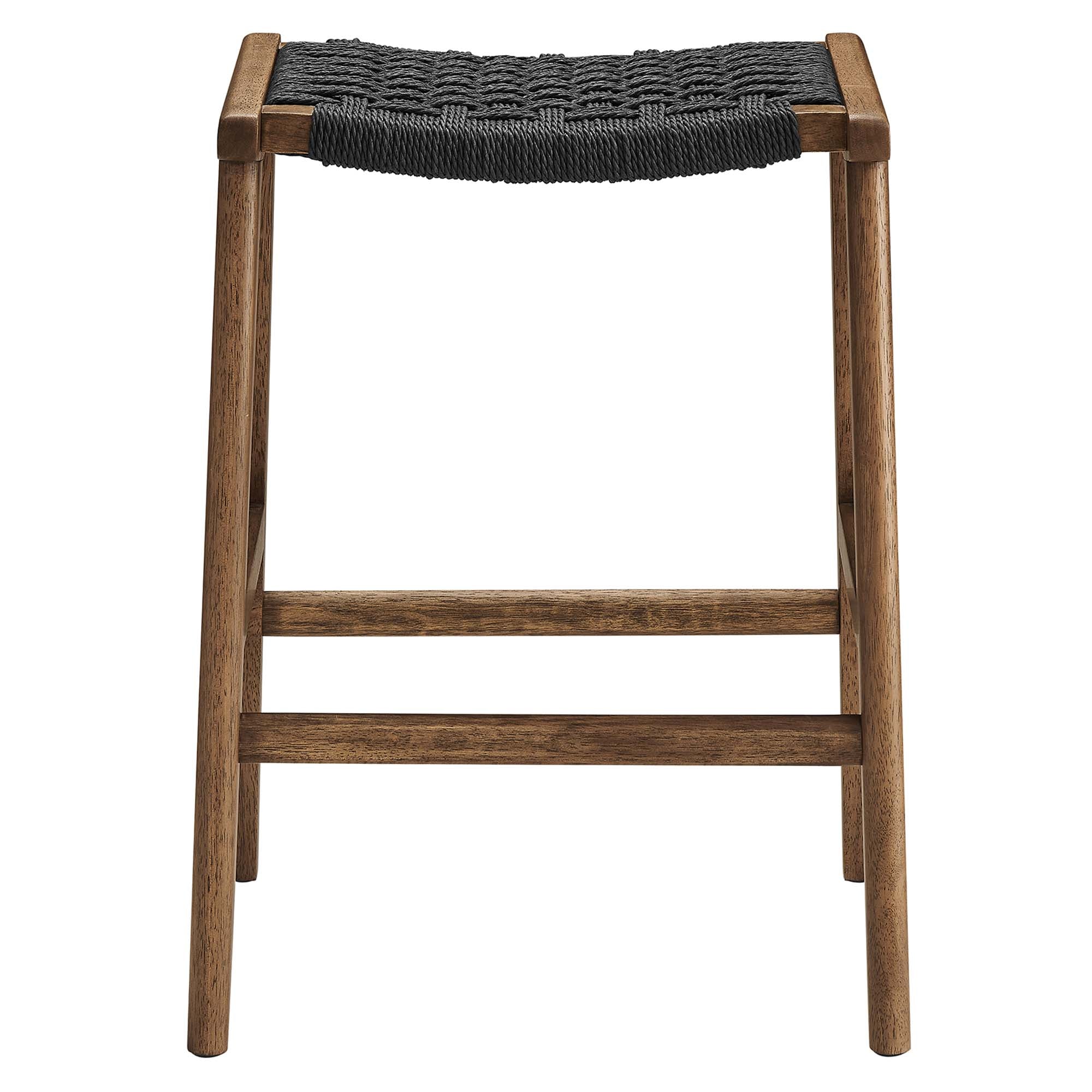 Saoirse Woven Rope Wood Counter Stool Set of 2 - Image 17