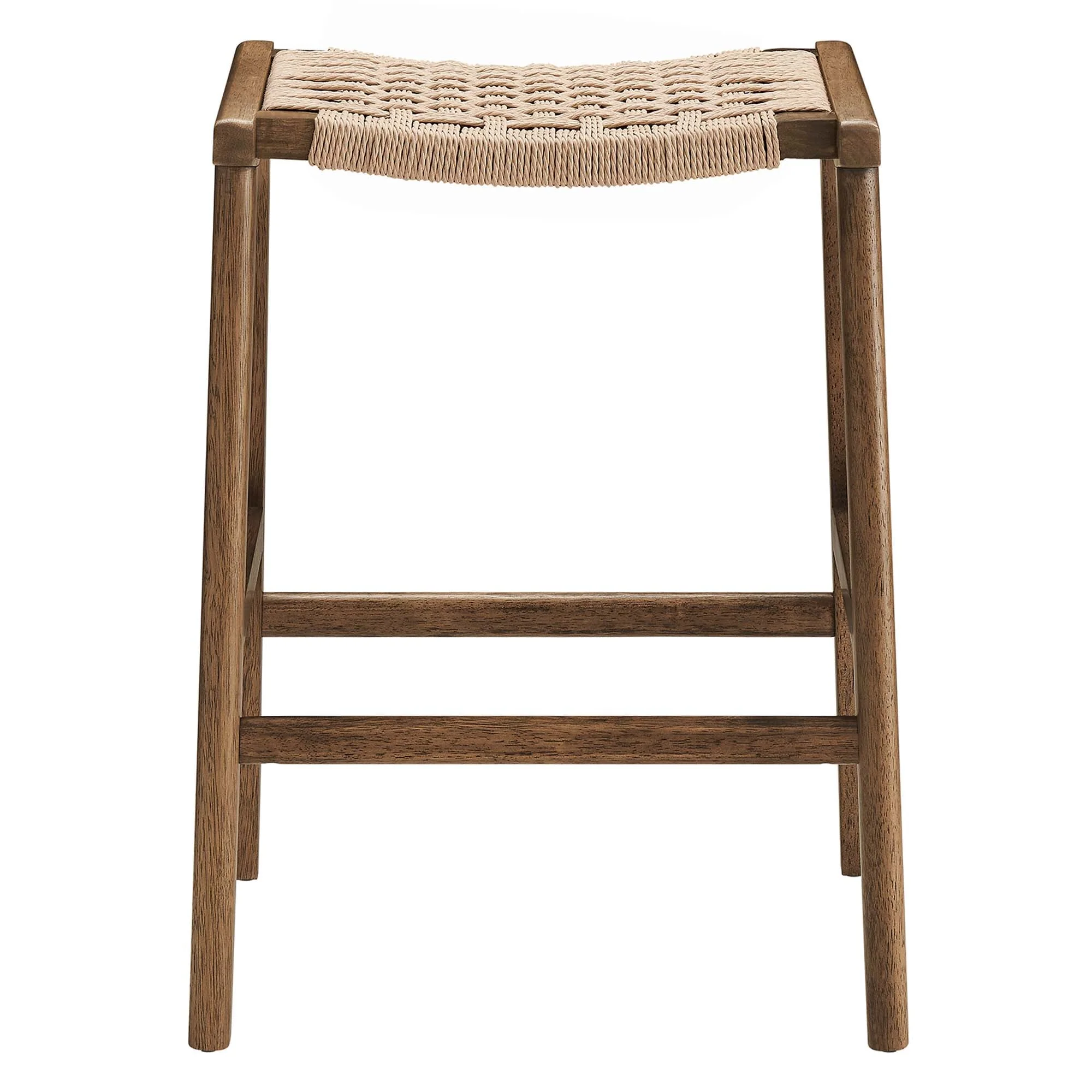 Saoirse Woven Rope Wood Counter Stool Set of 2 - Image 27