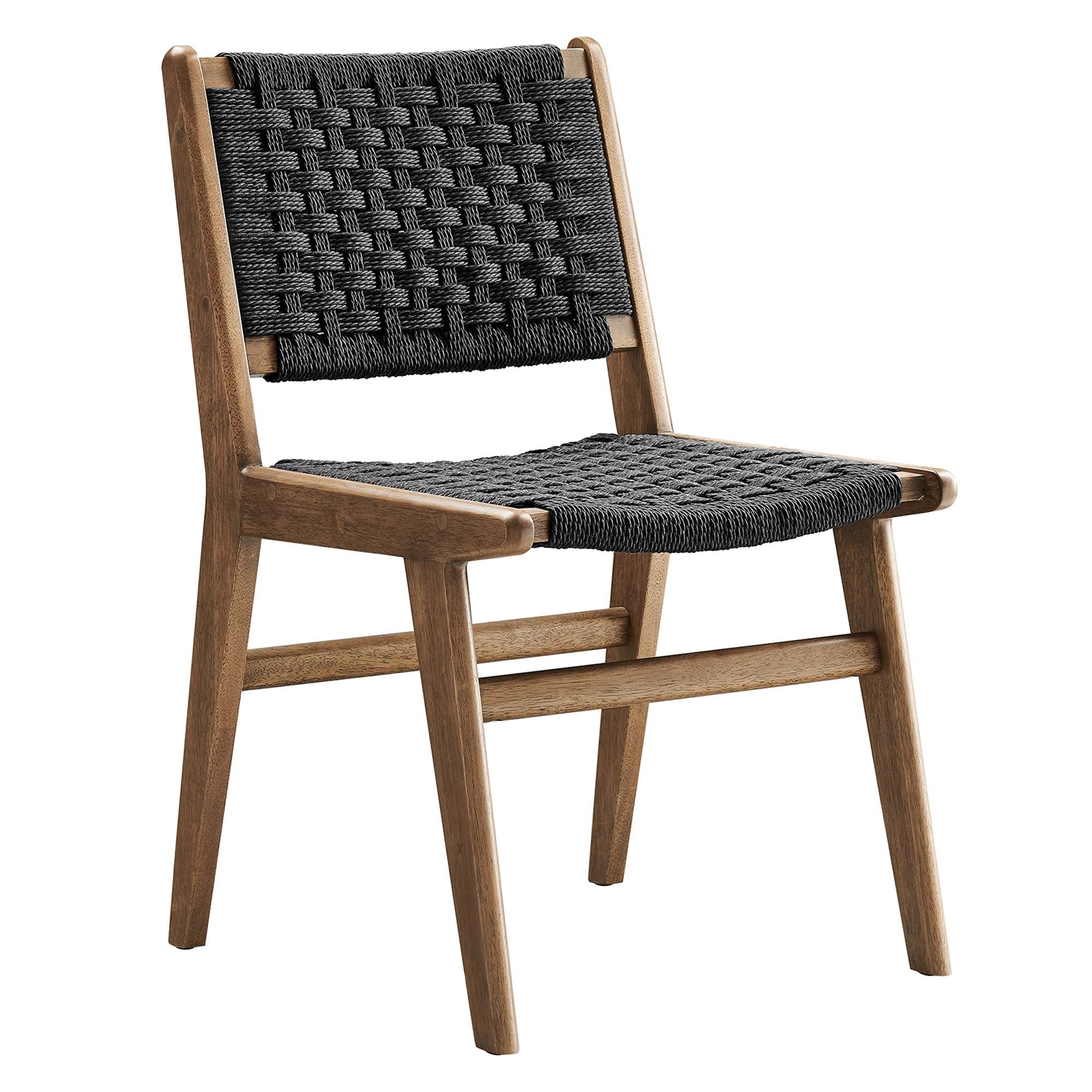 Saoirse Woven Rope Wood Dining Side Chair Set of 2 - Image 26