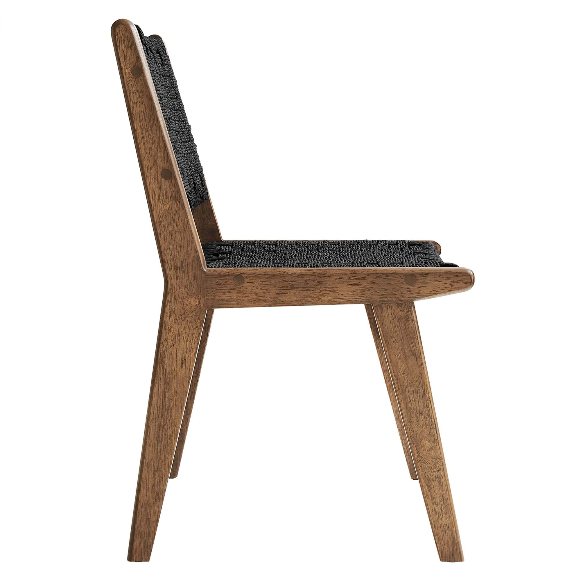 Saoirse Woven Rope Wood Dining Side Chair Set of 2 - Image 27